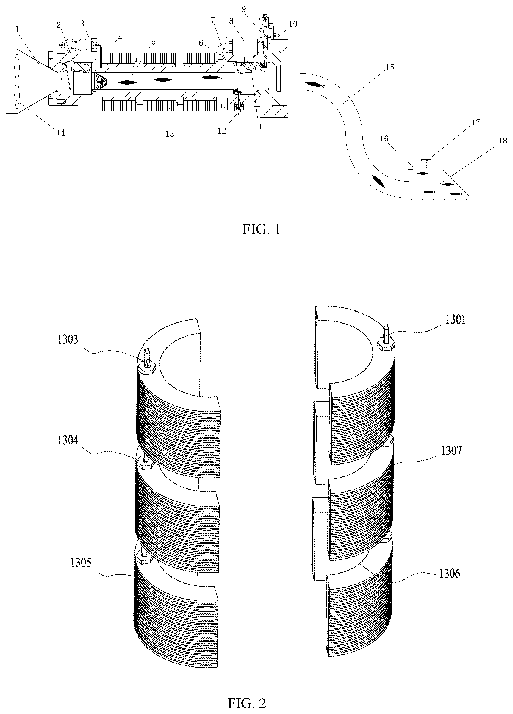 Patent US11812732 — Suction sampler system for in situ collection of deep-sea floor organisms and method of using same — Figure 1