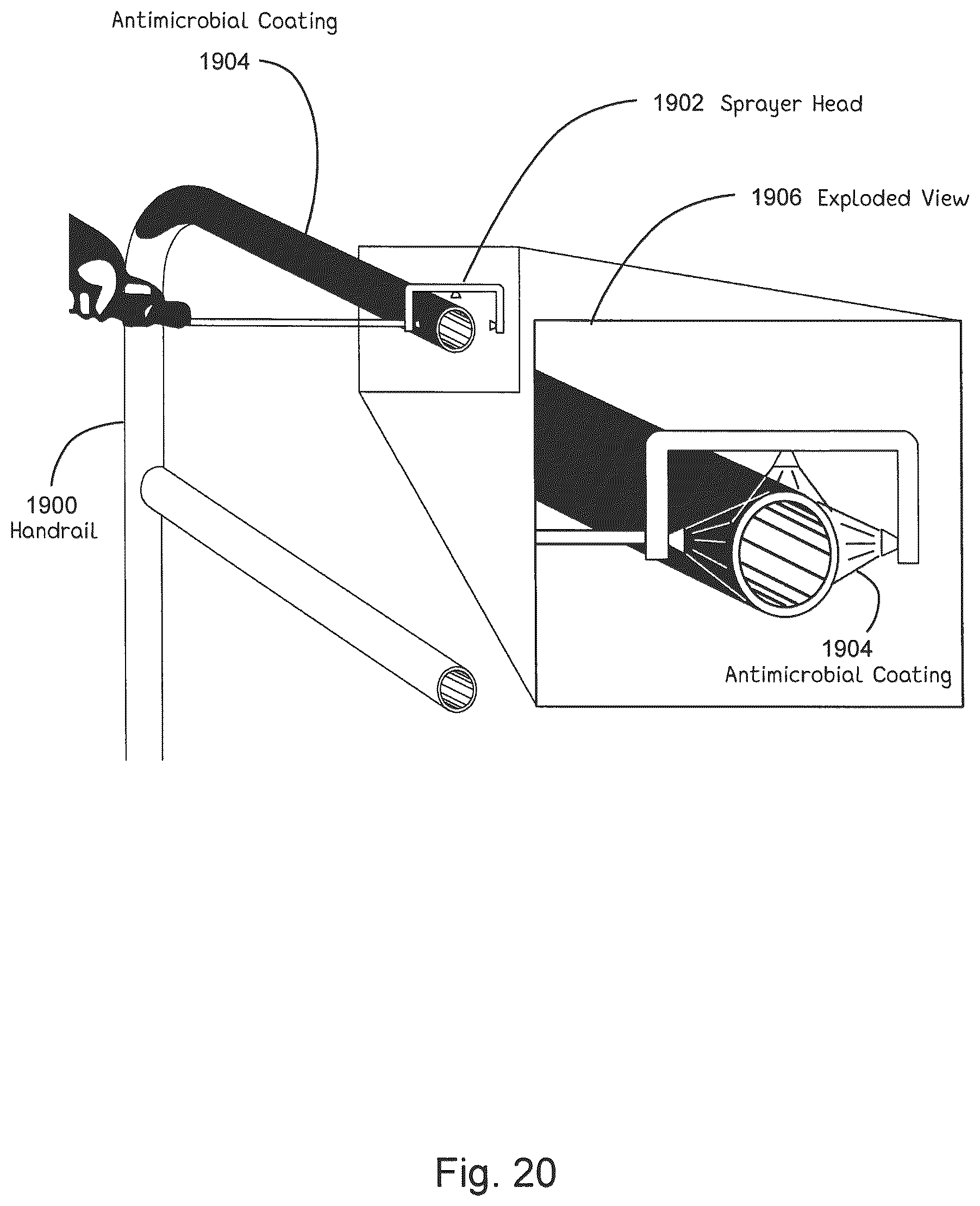 Patent US11812744 Figure 20 – Antimicrobial laminates and coatings indicating efficacy
