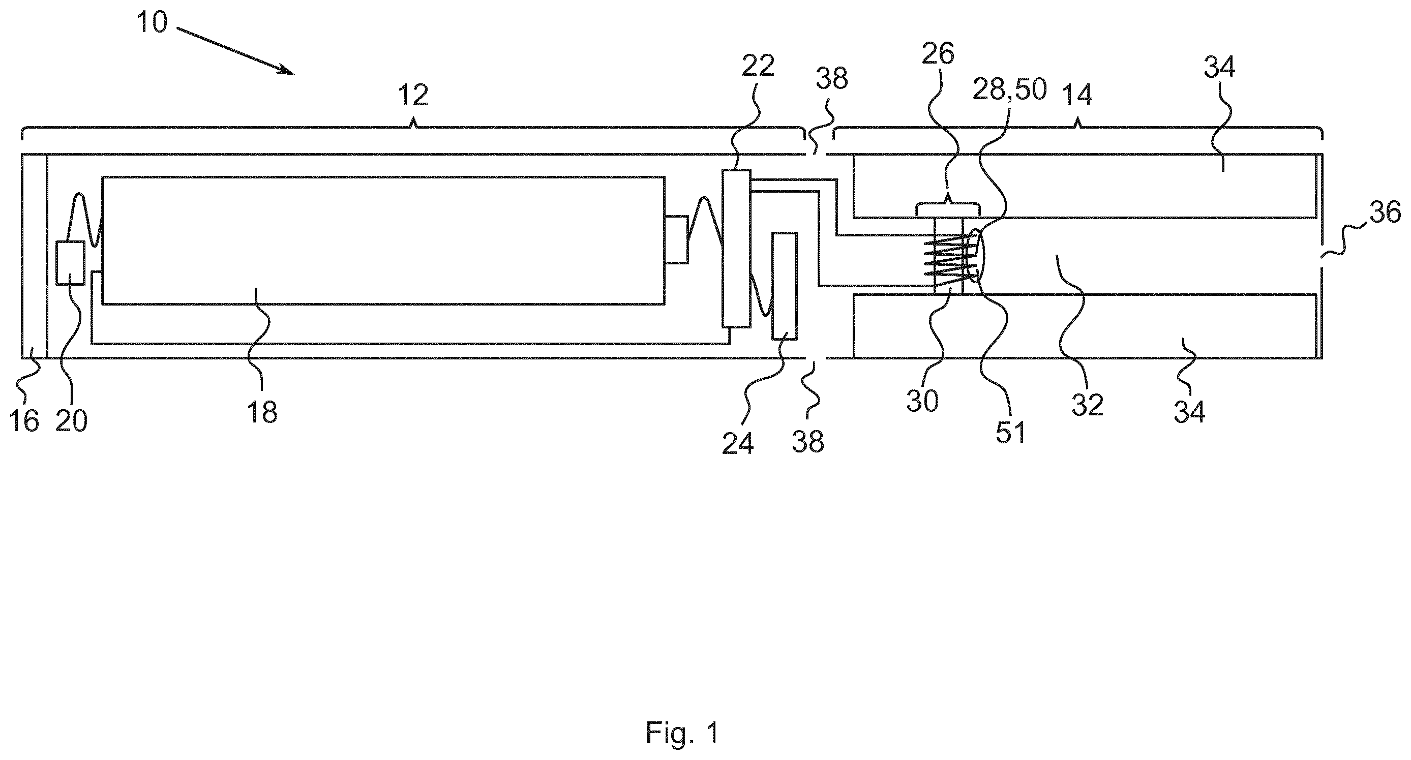 Patent US11812791 — Electronic smoking device with a heating element having a modified surface — Figure 1