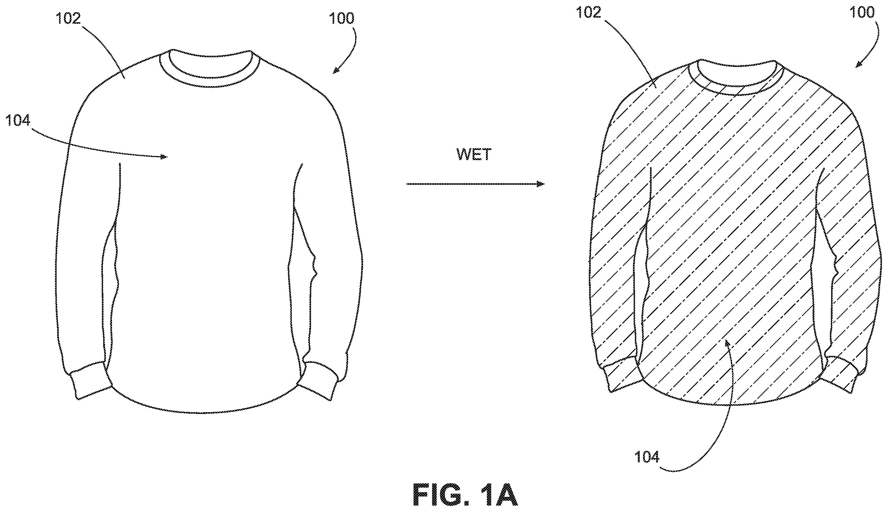 Patent US11812807 Figure 1 – Textiles and methods of making the same