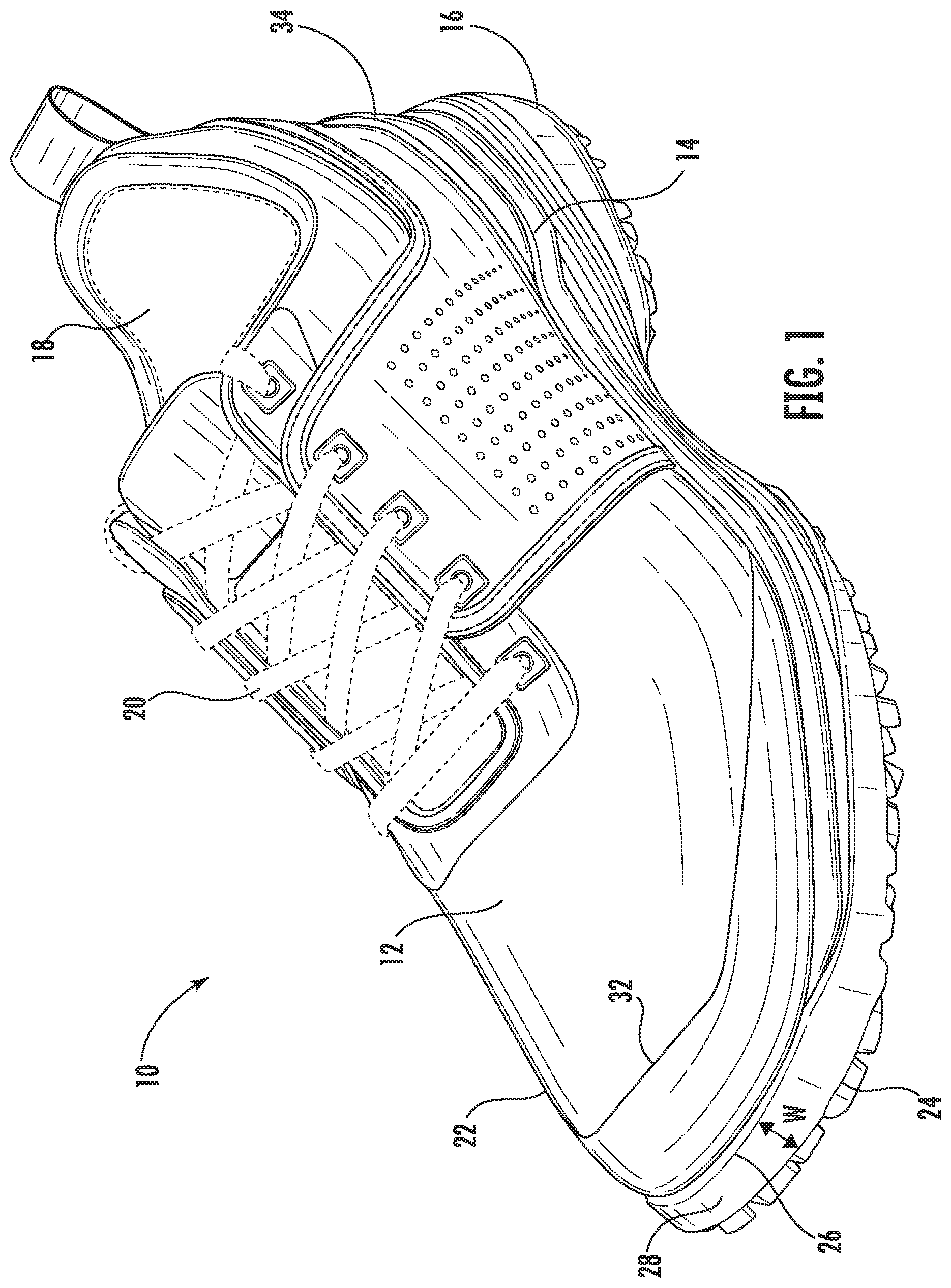 Patent US11812821 — Golf shoe — Figure 1