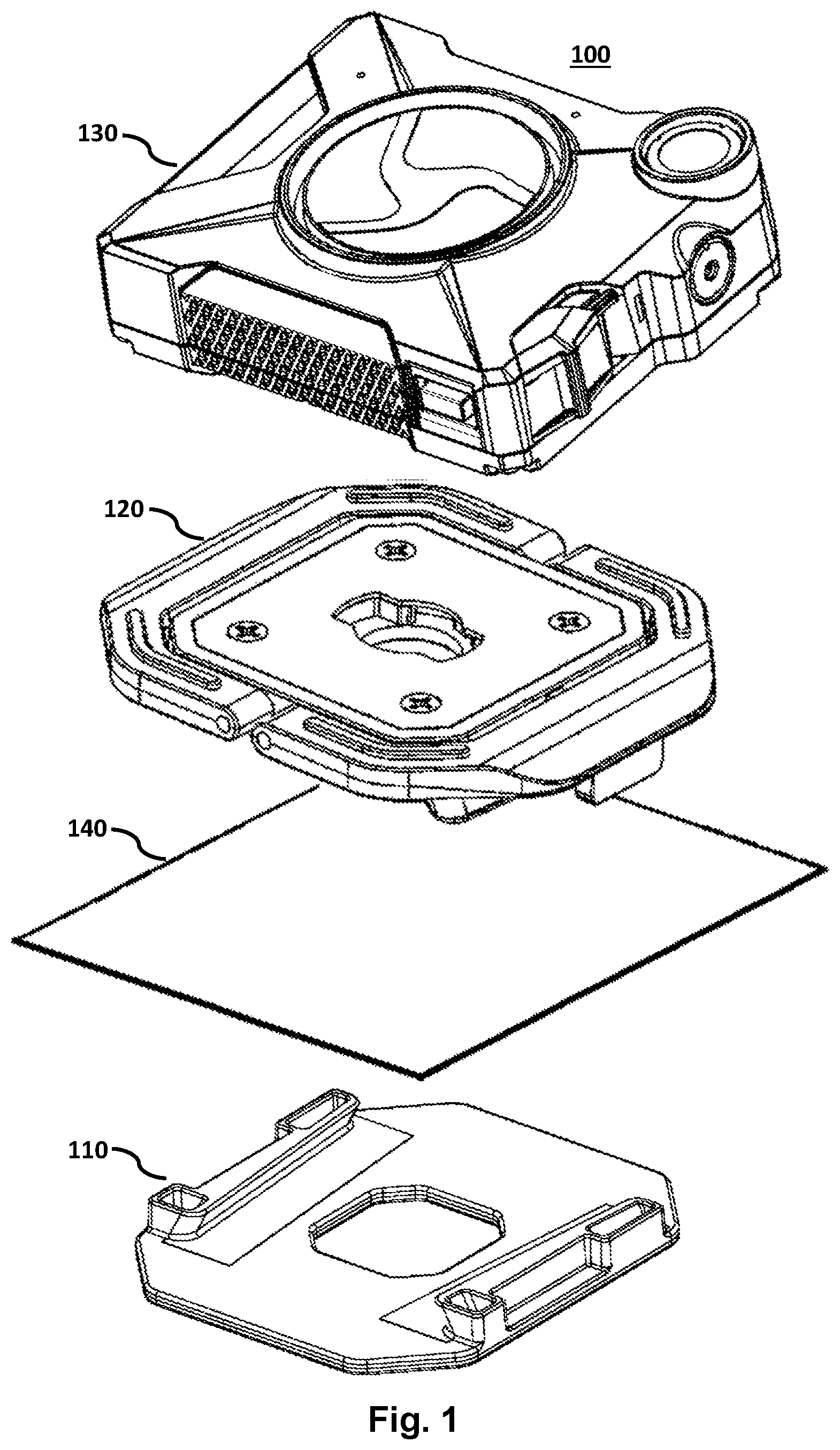 Patent US11812827 — Adjustable mount with locking element — Figure 1