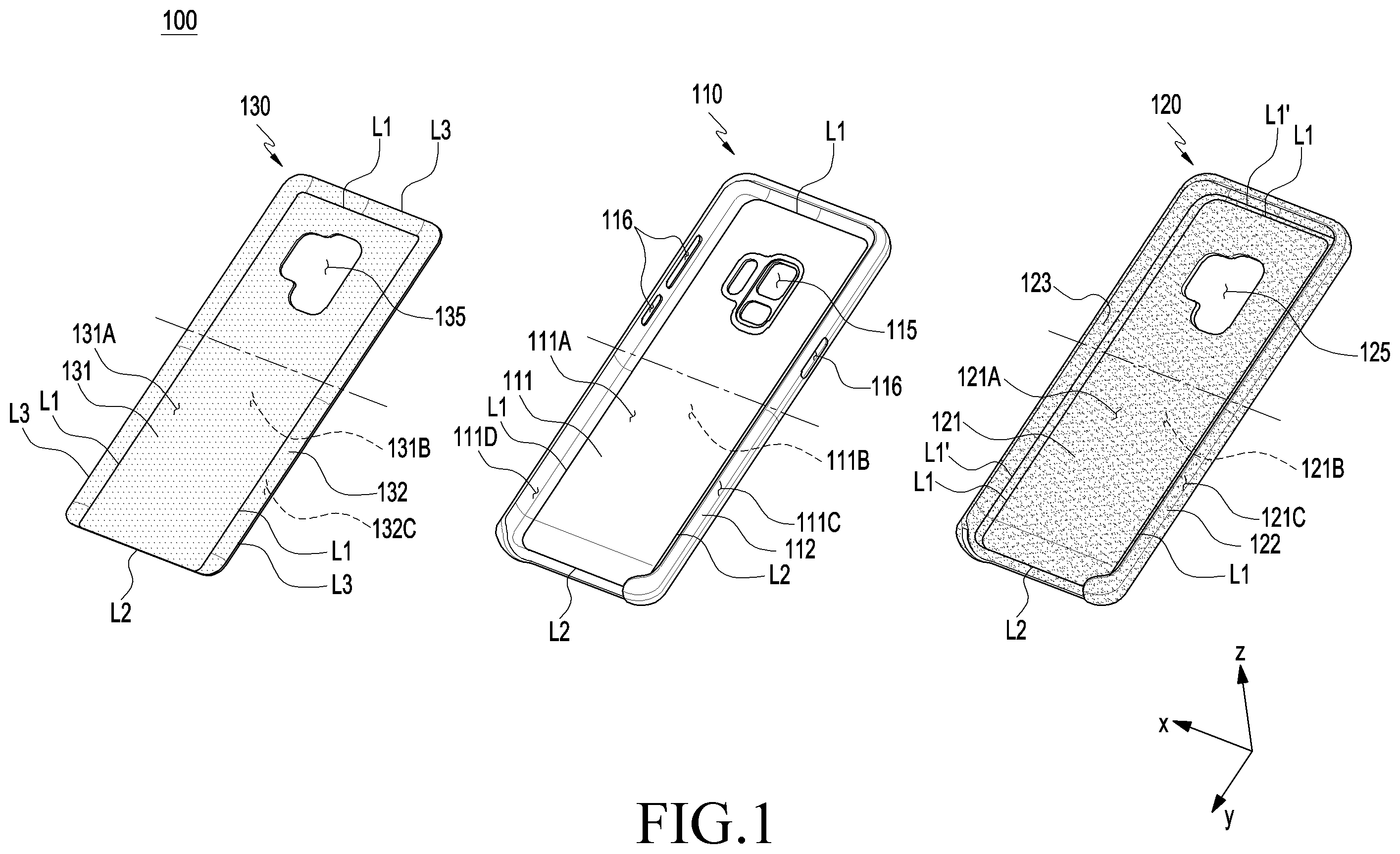 Patent US11812829 — Accessory and manufacturing method therefor — Figure 1