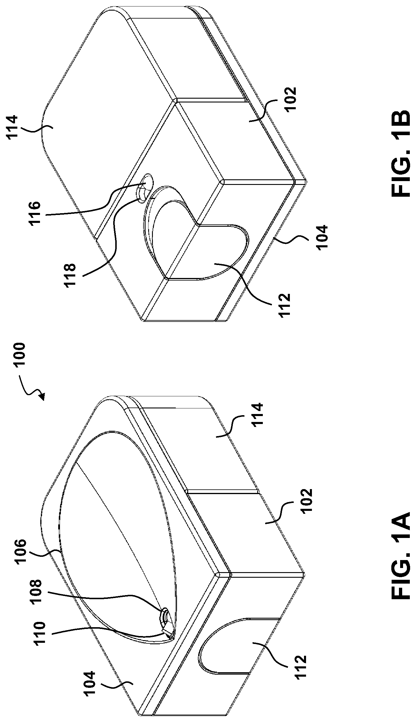 Patent US11812838 — Container and dispenser system and apparatus — Figure 1