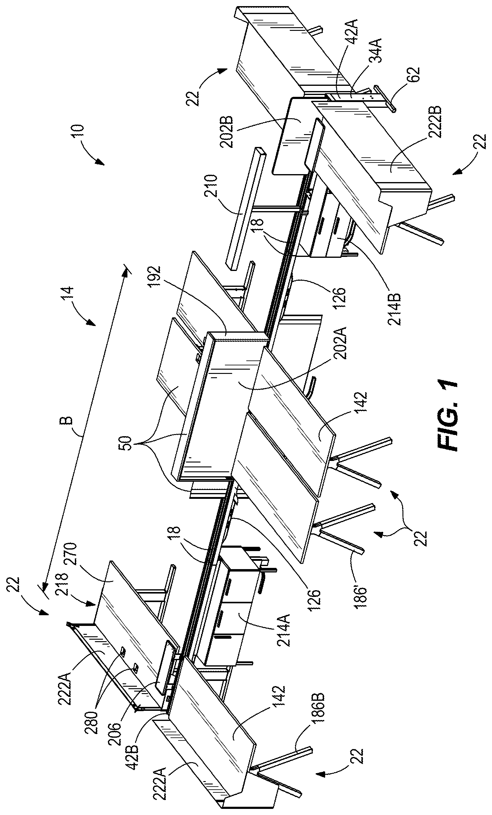 Patent US11812848 — Furniture system — Figure 1