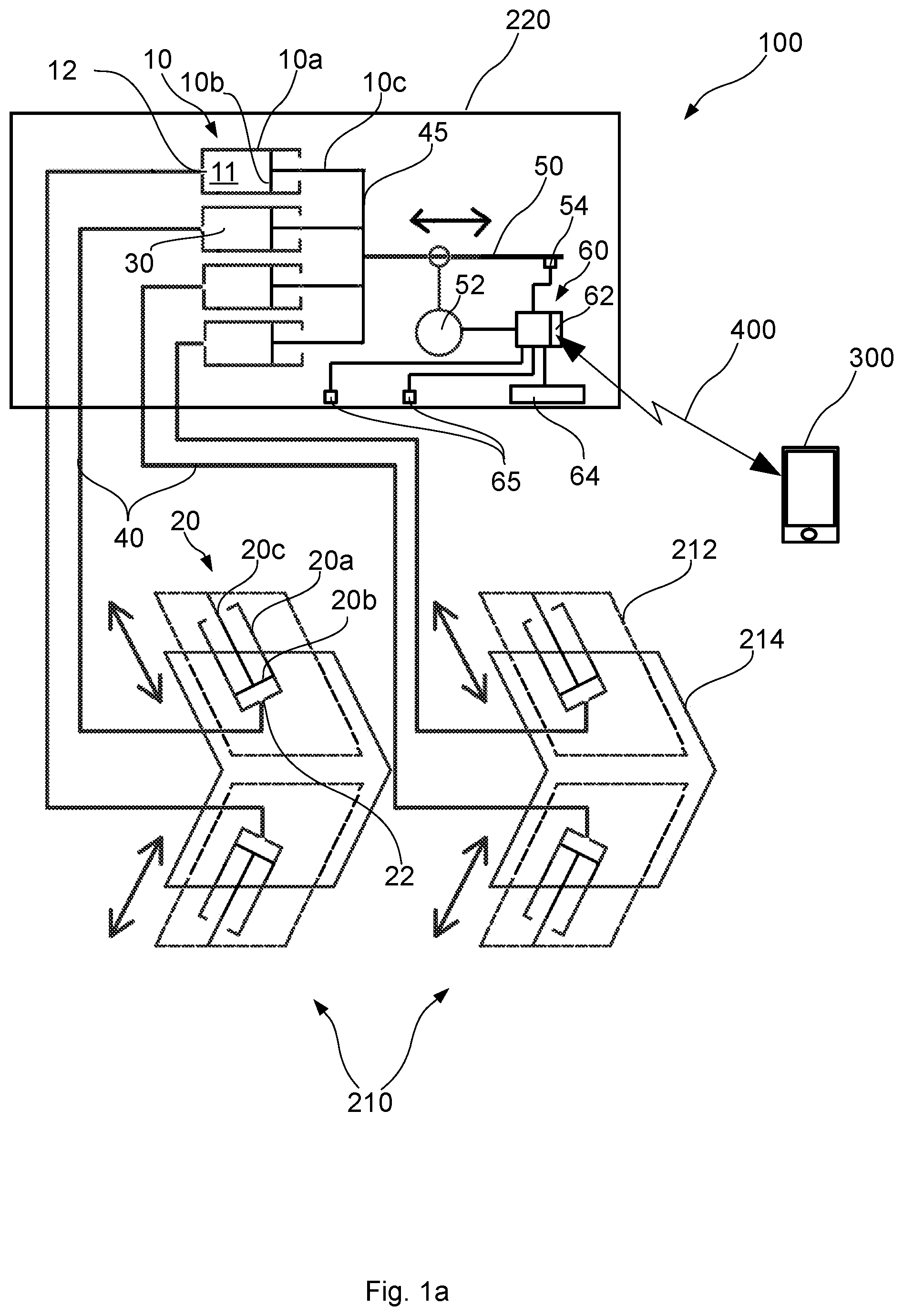 Patent US11812852 — Actuator system and multifunctional table comprising such an actuator system — Figure 1