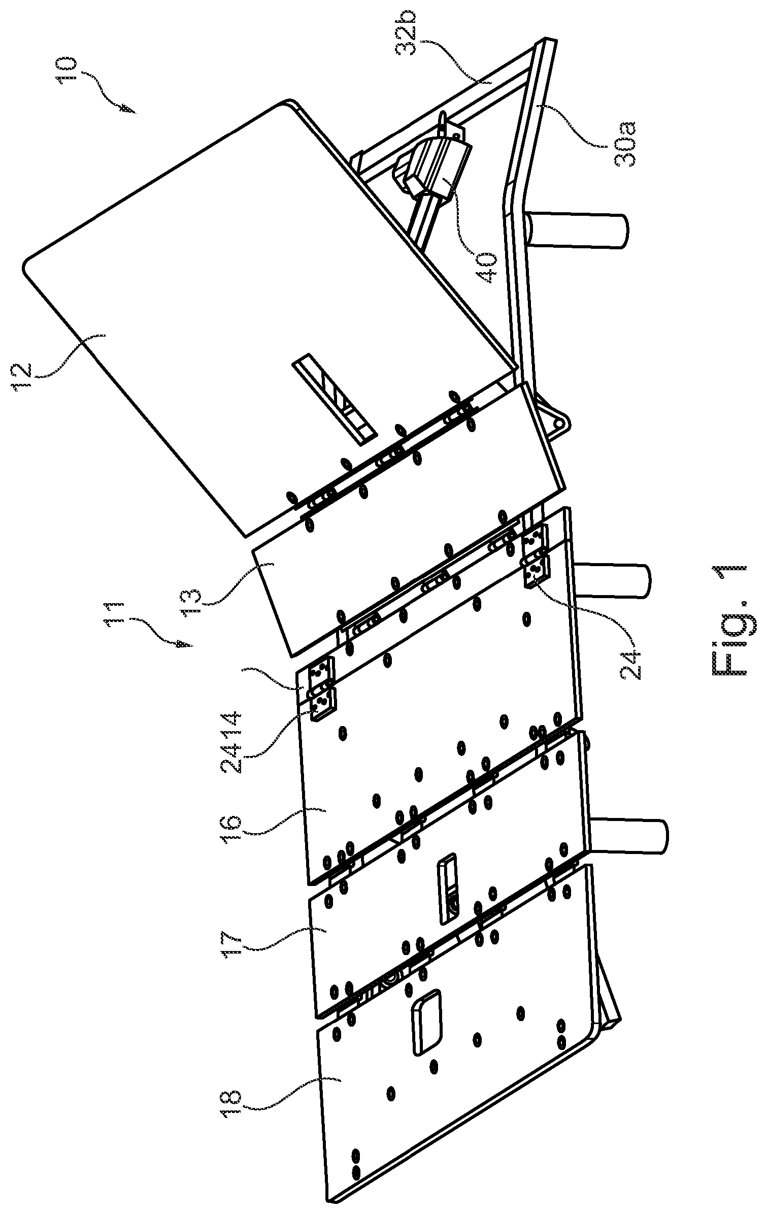 Patent US11812857 — Adjustable furniture — Figure 1