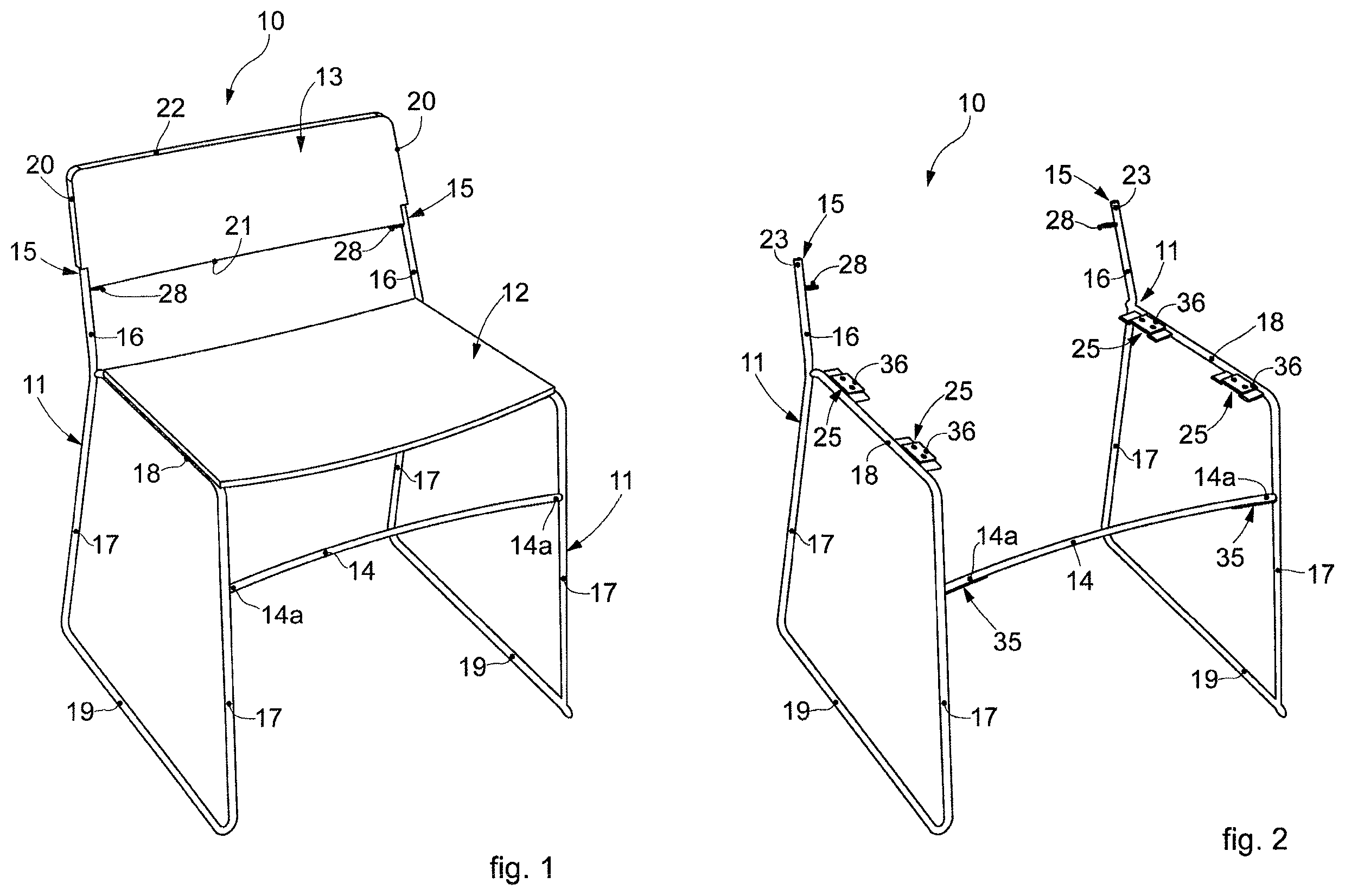 Patent US11812864 — Chair — Figure 1
