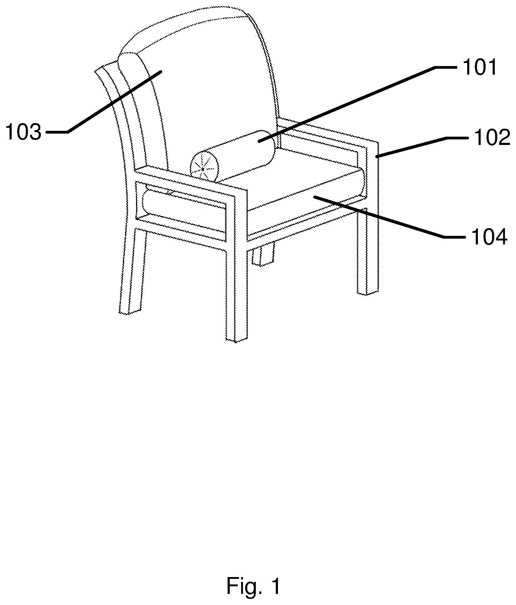 Patent US11812868 — Methods and apparatus for furniture protection — Figure 1