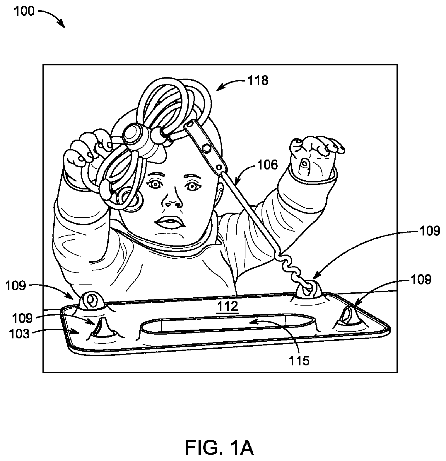 Patent US11812876 — Method for occupying a toddler — Figure 1