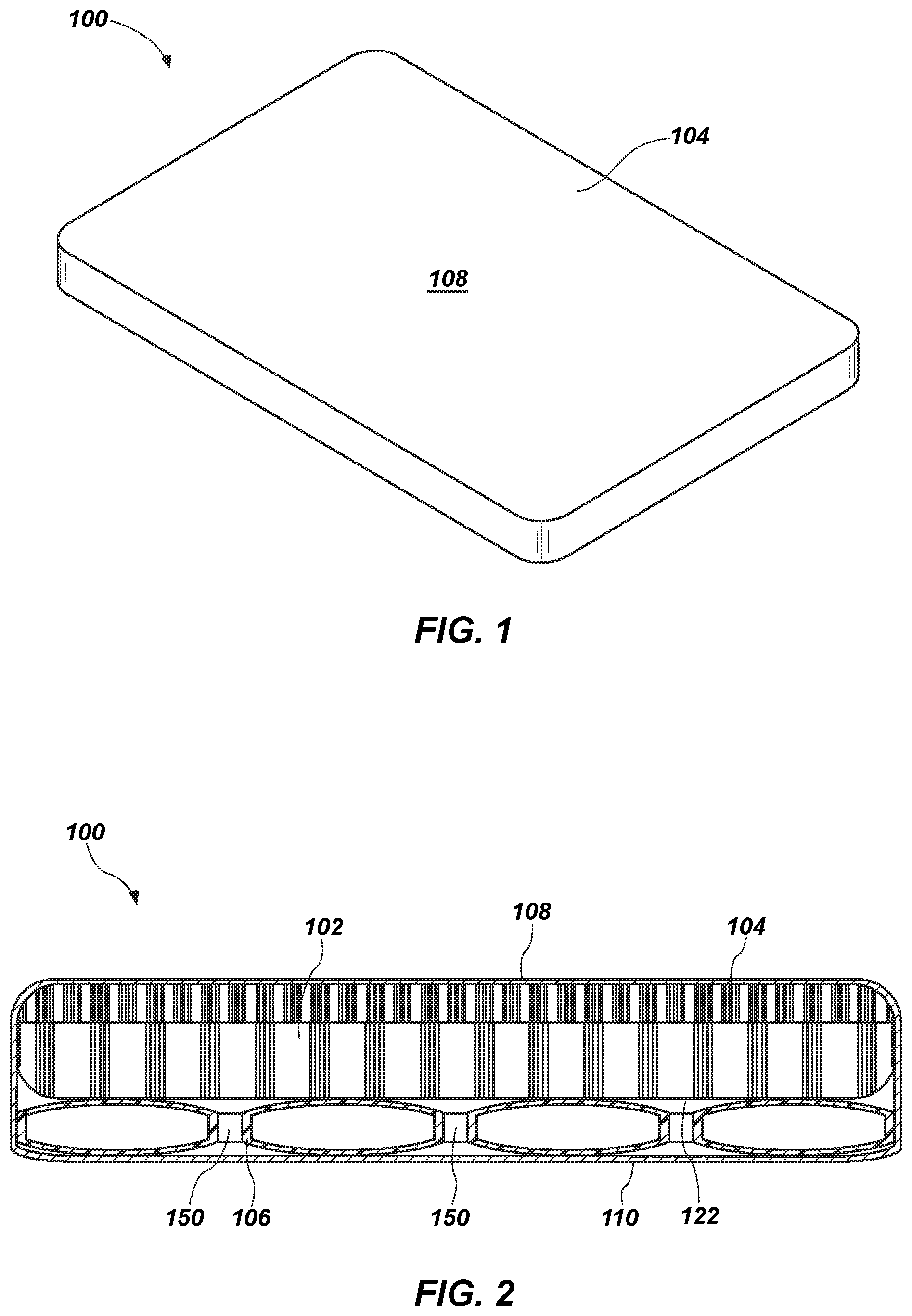 Patent US11812880 — Pillow including gelatinous elastomer cushioning materials — Figure 1