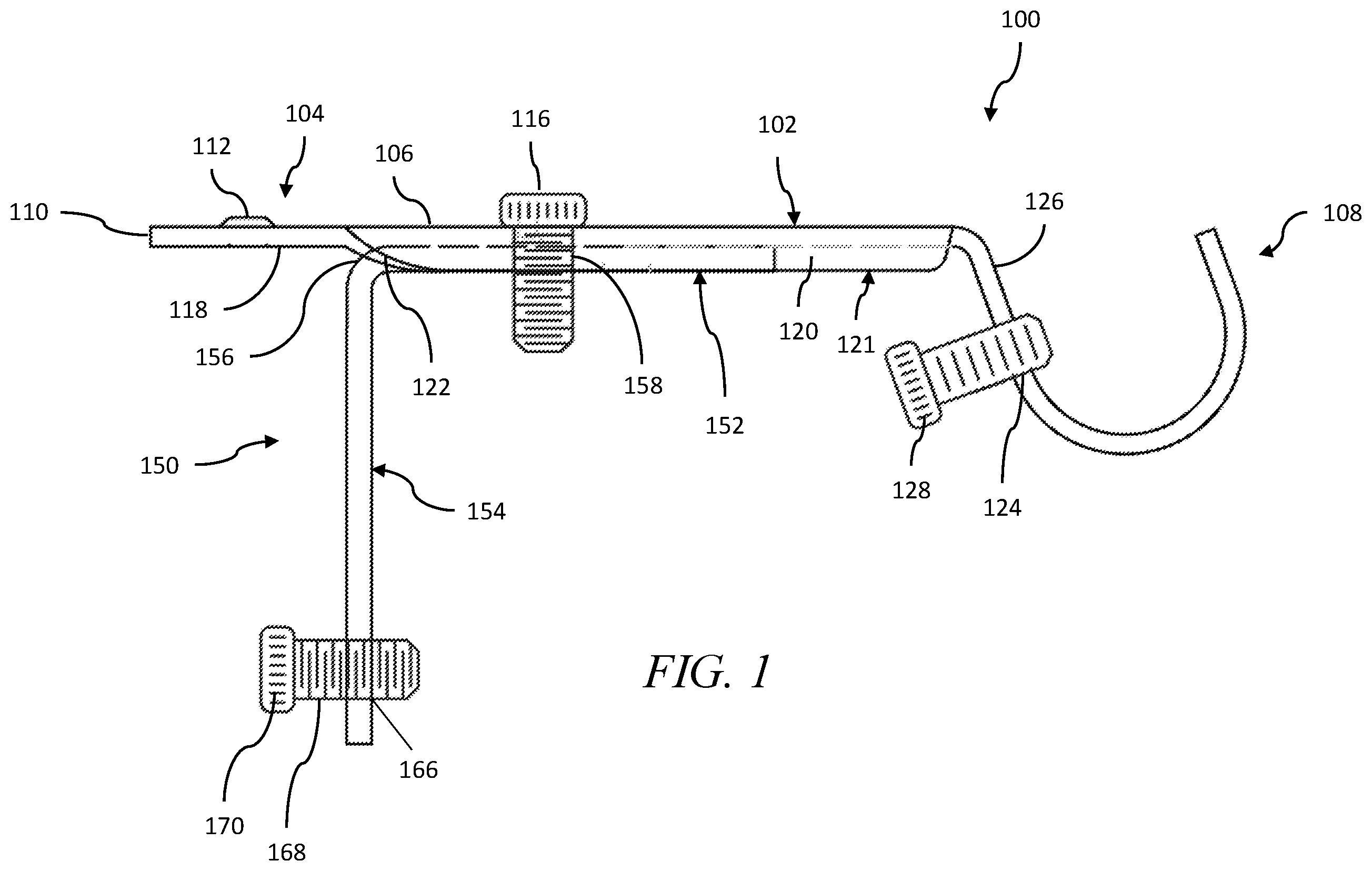 Patent US11812882 — Support bracket — Figure 1