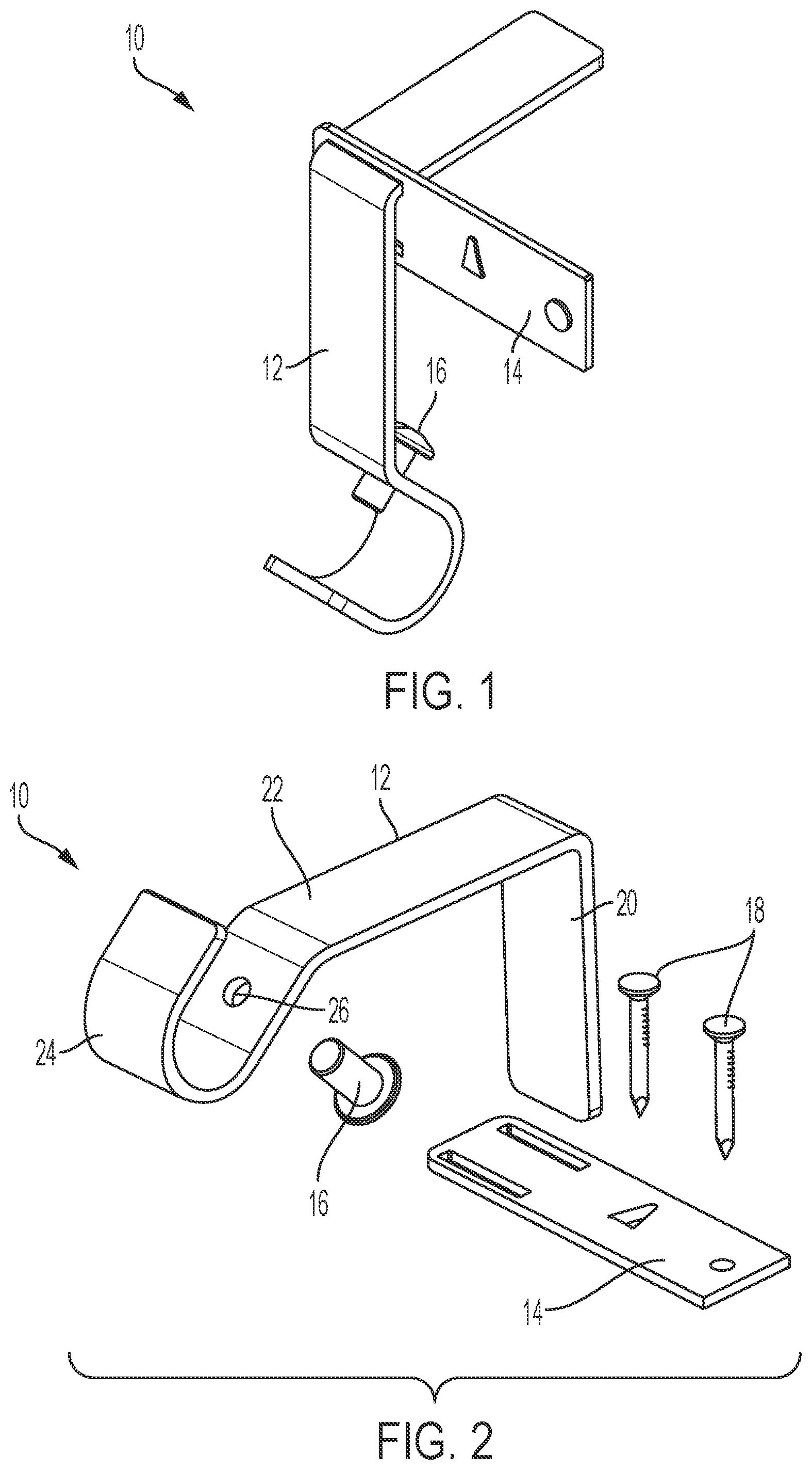 Patent US11812883 — Curtain rod bracket — Figure 1