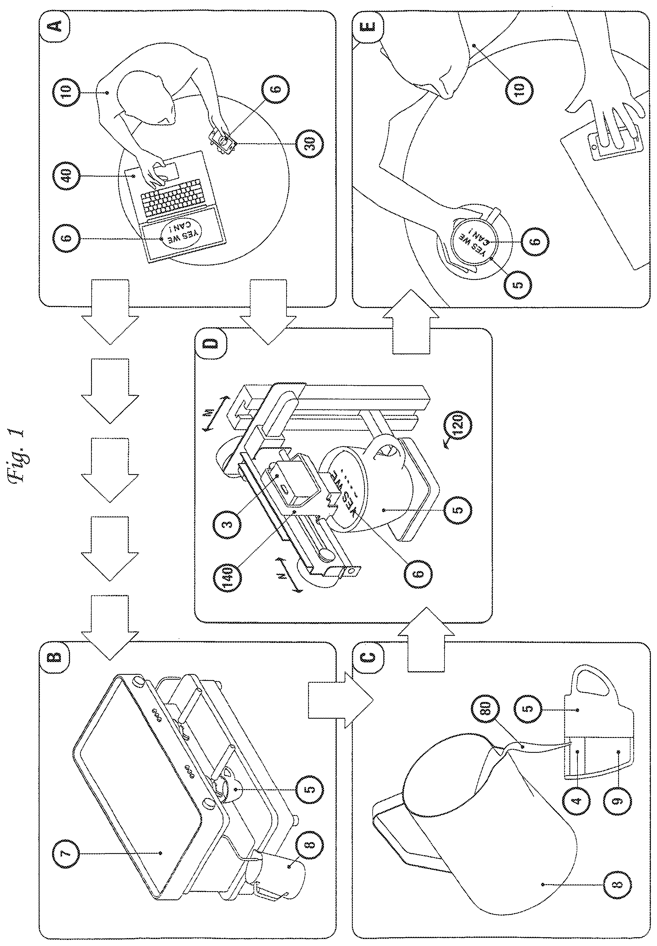 Patent US11812889 — Beverage displaying an edible printed design image thereupon, and a method for production thereof — Figure 1
