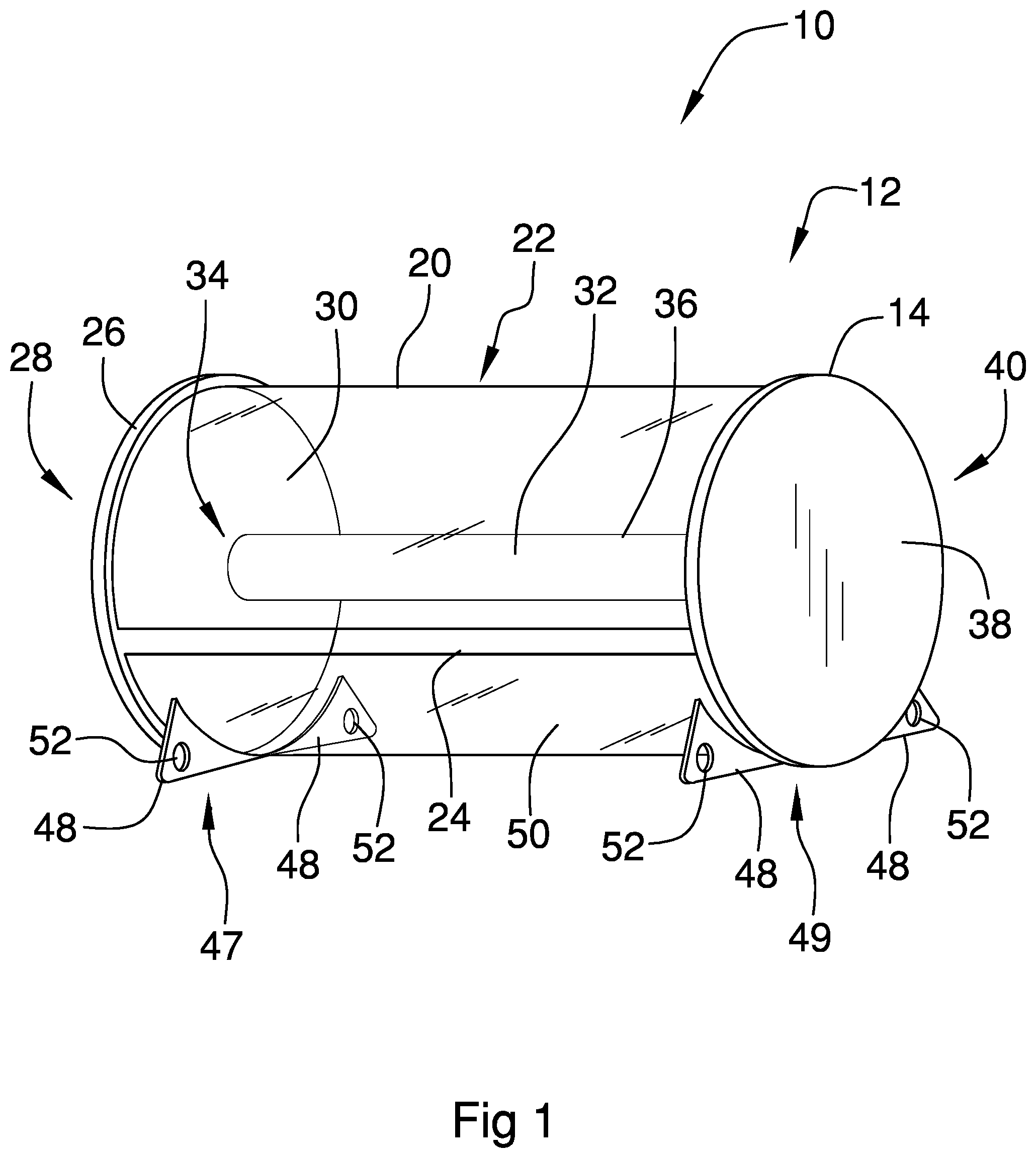 Patent US11812898 — Portable towel dispensing device — Figure 1