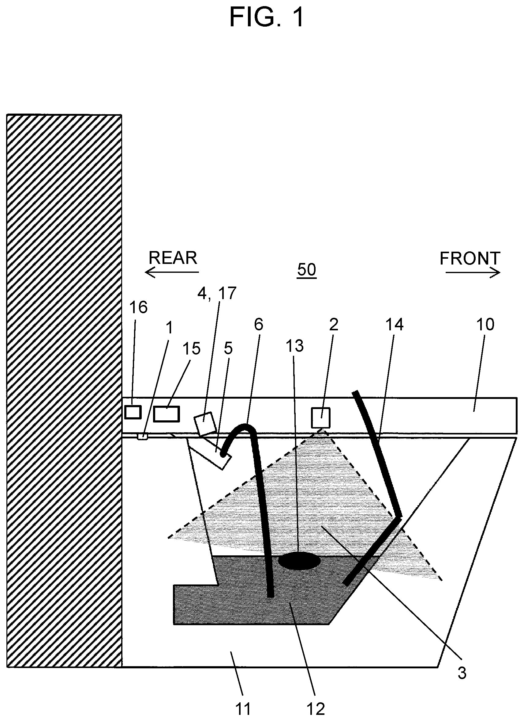 Patent US11812900 — Excretion detection system and toilet seat used in same — Figure 1