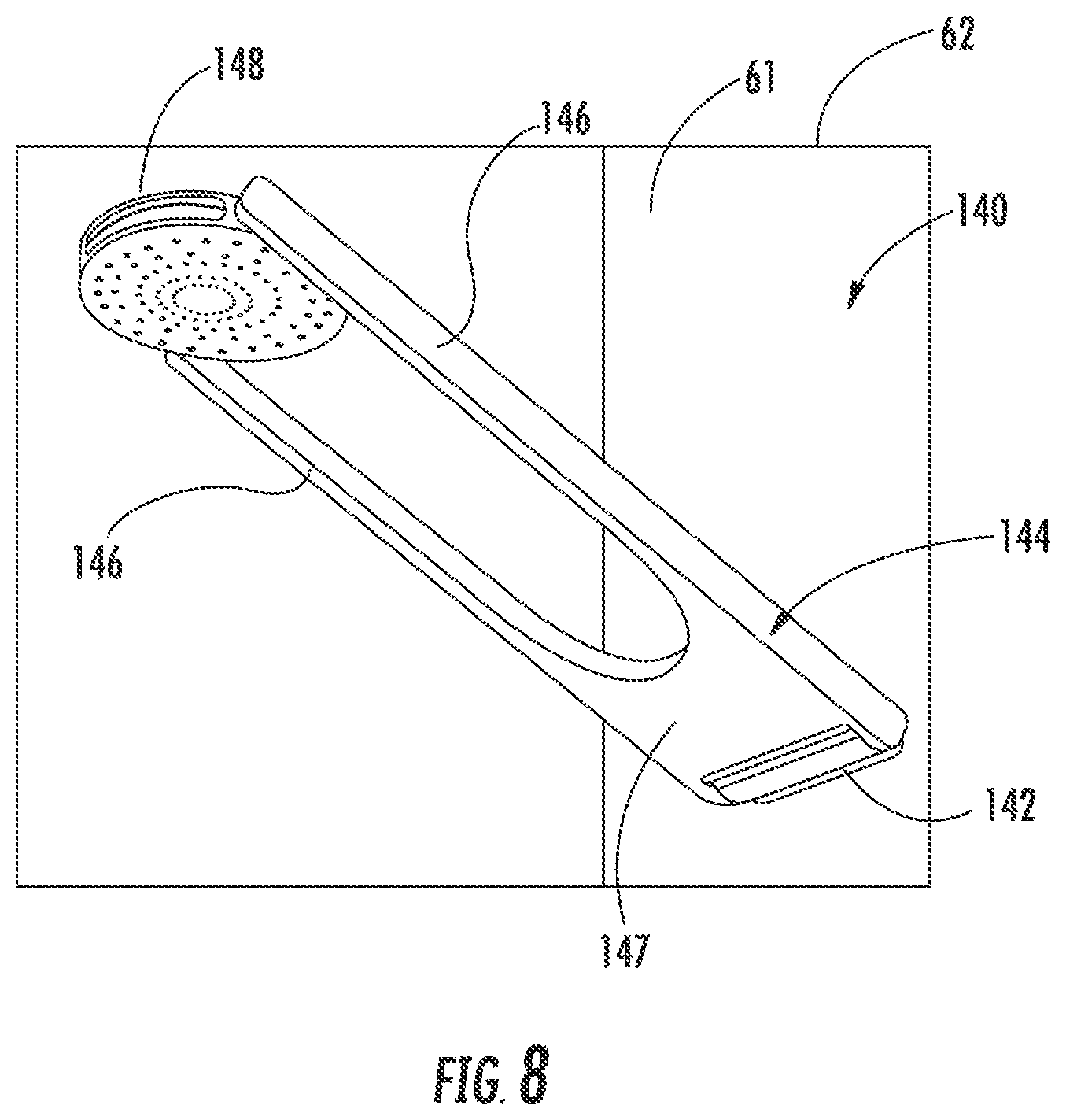 Patent US11812903 Figure 8 – Bathroom fixtures and components
