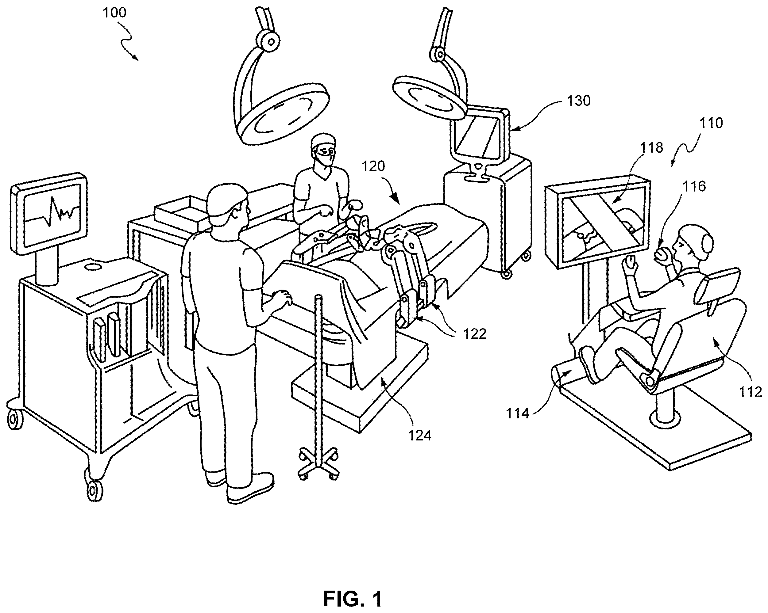 Patent US11812924 Figure 1 – Surgical robotic system