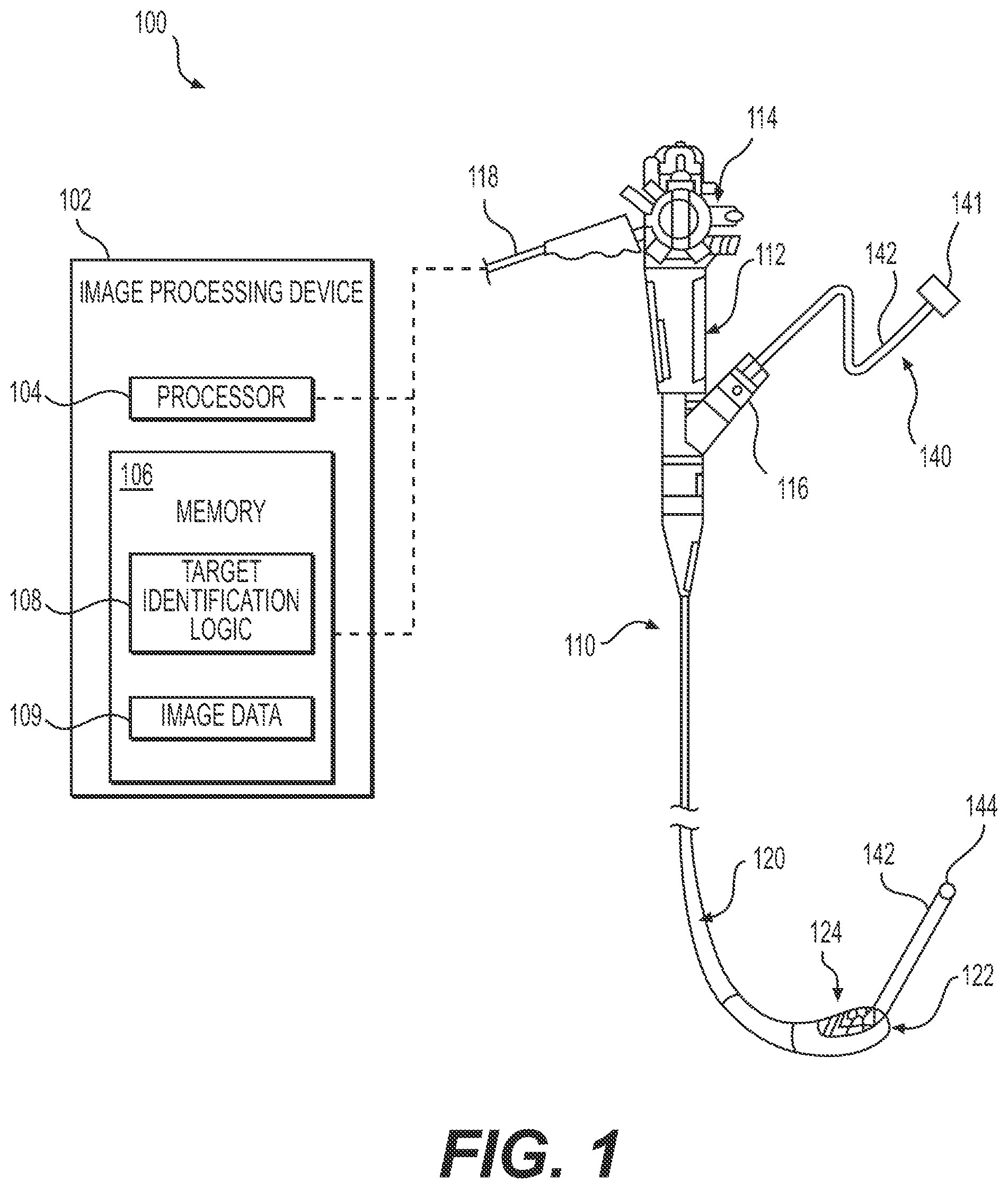 Patent US11812926 — Medical device tracking systems and methods of using the same — Figure 1