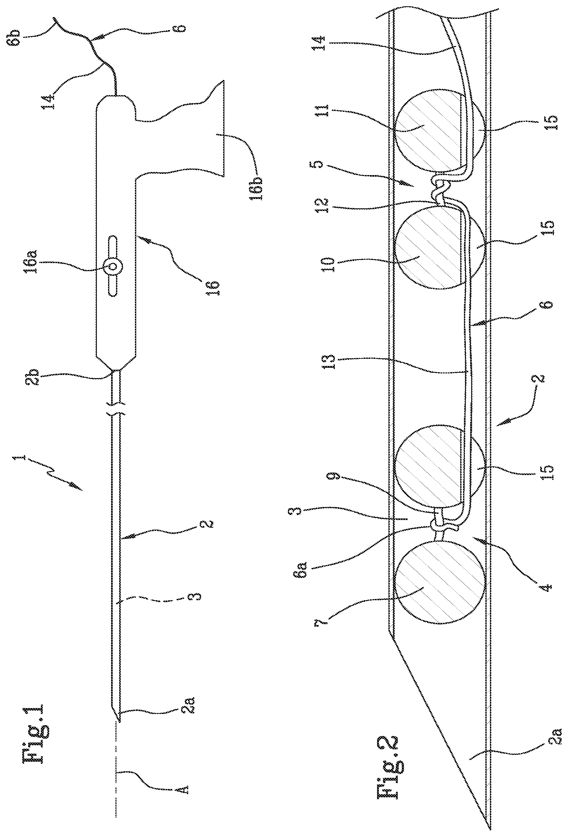 Patent US11812942 — Suturing device, in particular for suturing lacerations of the meniscus — Figure 1