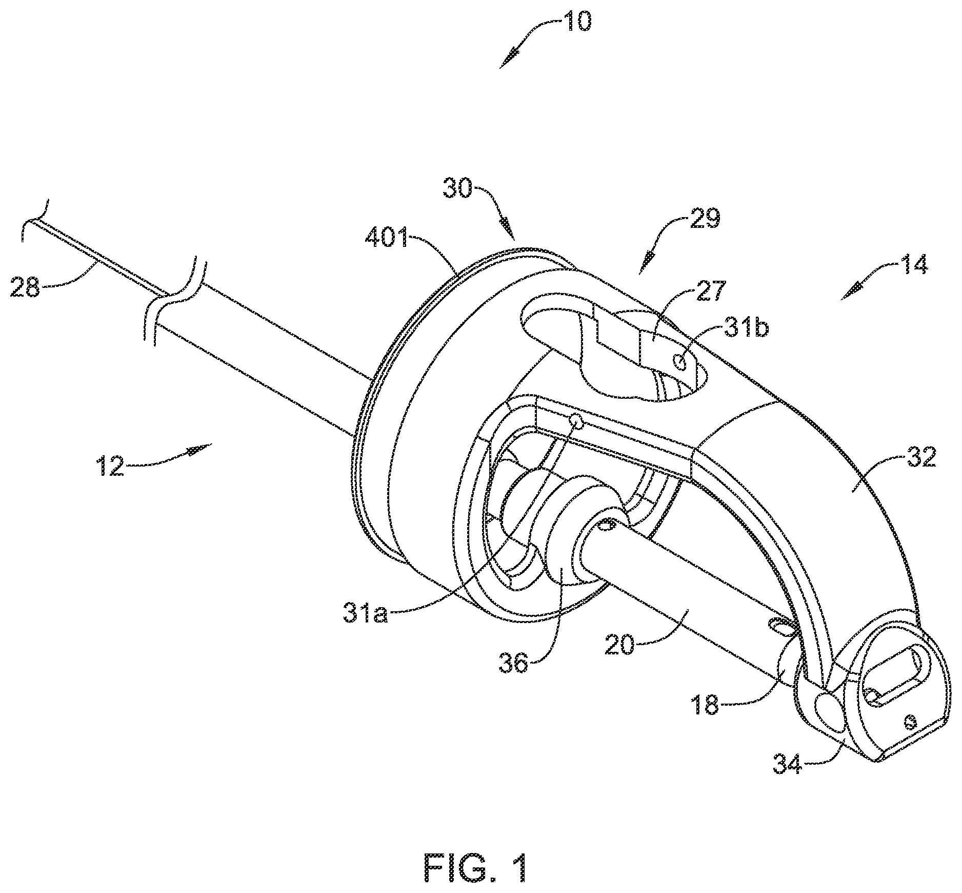 Patent US11812944 — Suture based closure device for use with endoscope — Figure 1
