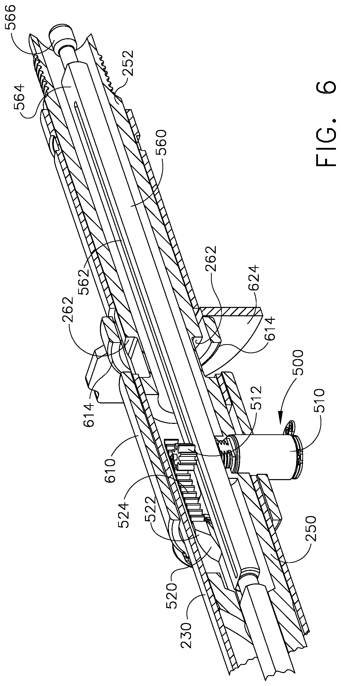 Patent US11812958 Figure 6 – Locking arrangements for detachable shaft assemblies with articulatable surgical end effectors