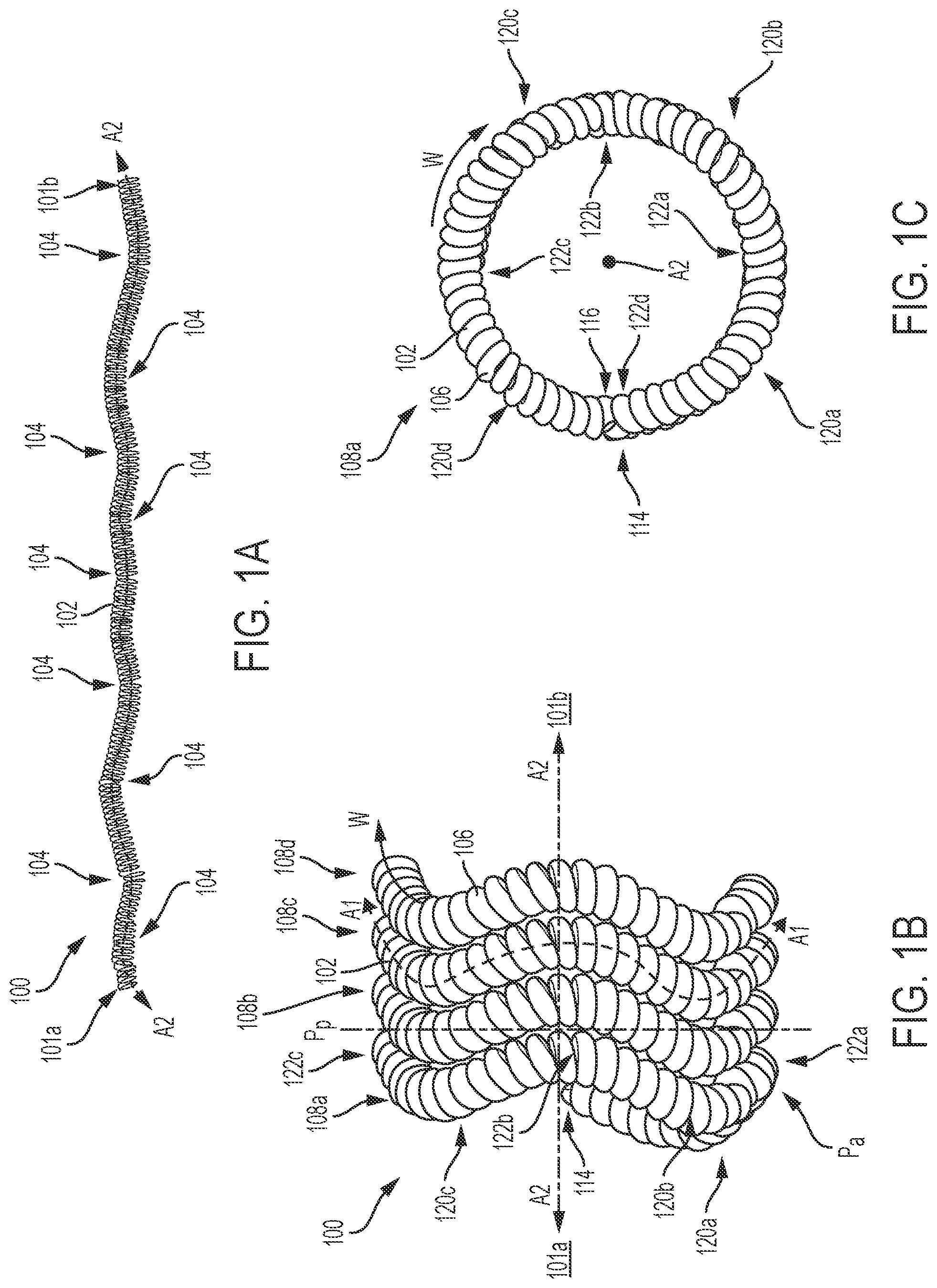 Patent US11812967 — Aneurysm treatment coils and associated systems and methods of use — Figure 1