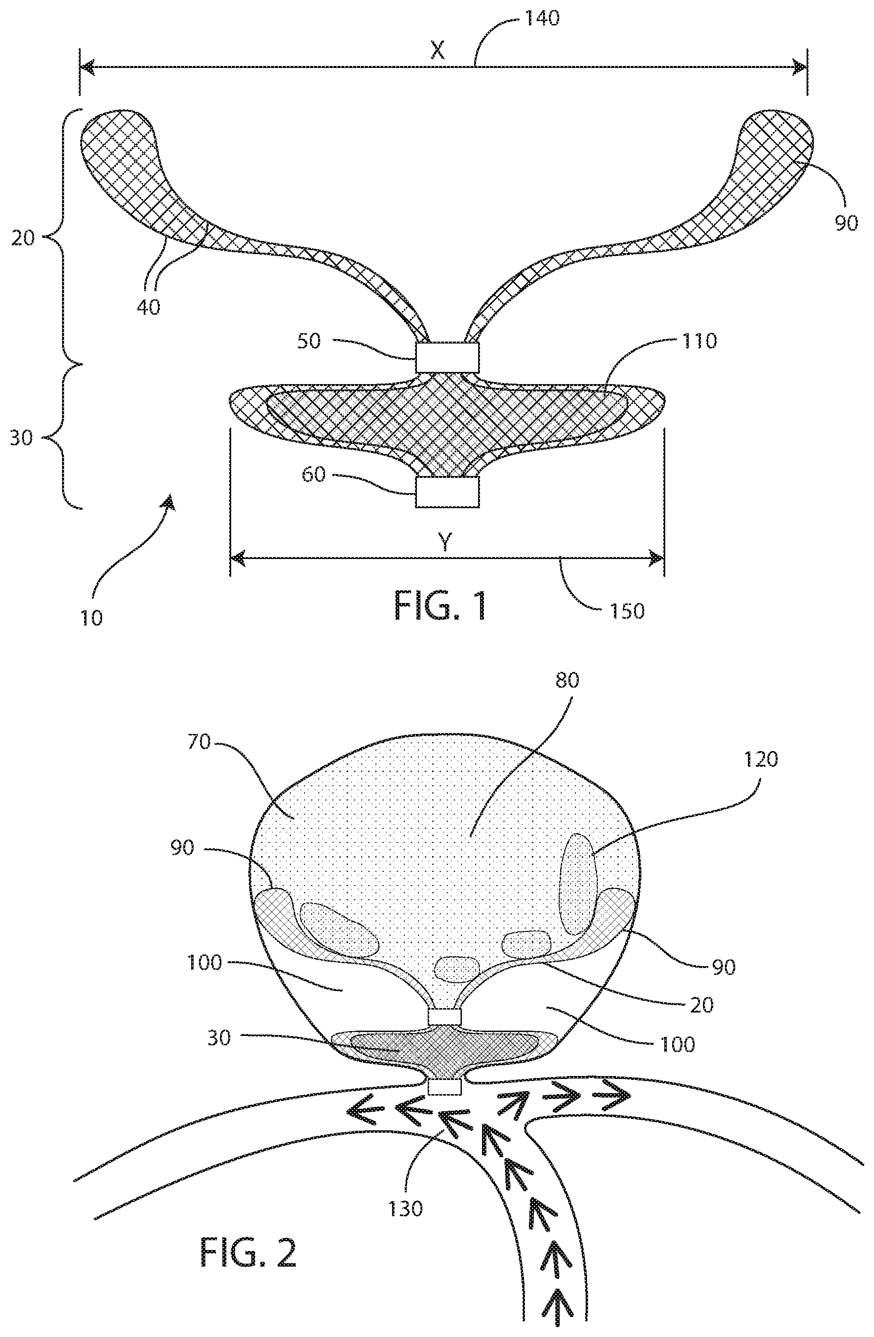 Patent US11812971 — Occlusion device — Figure 1