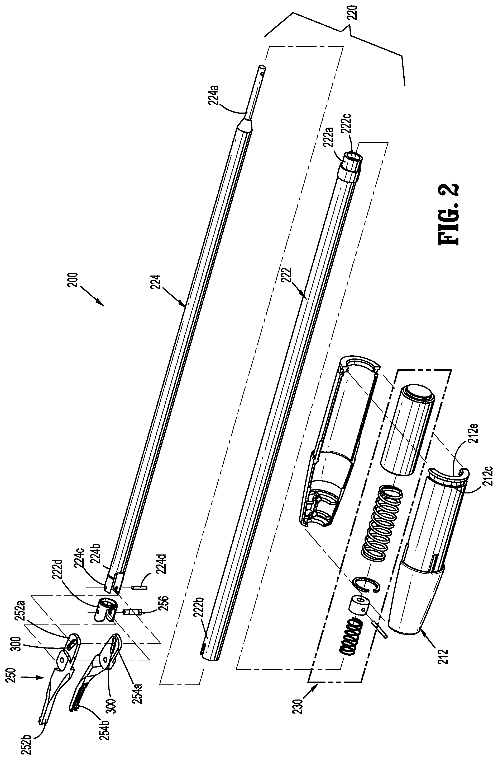 Patent US11812972 Figure 2 – Endoscopic surgical clip applier