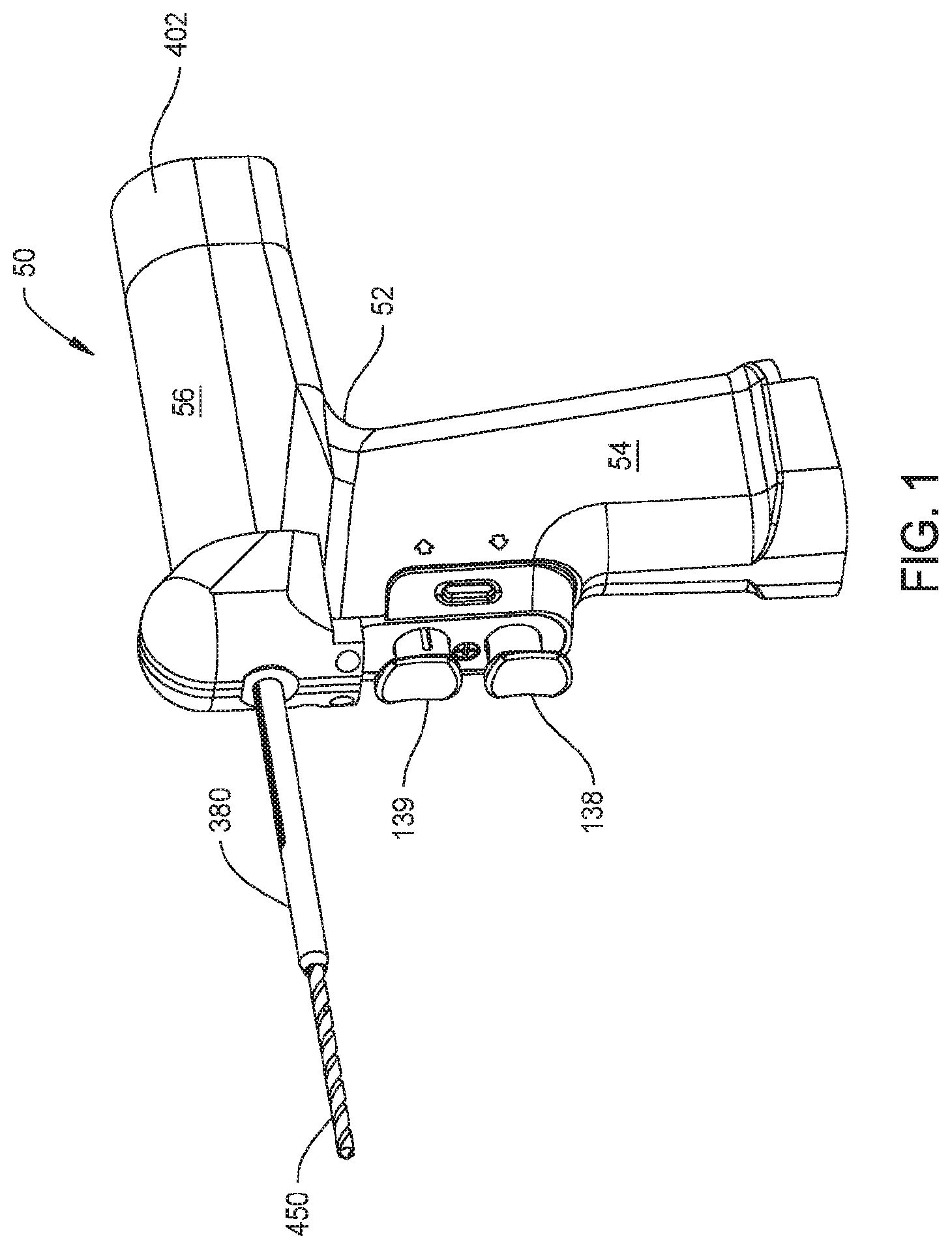 Patent US11812977 — Method and system for determining breakthrough depth of a bore formed in bone — Figure 1
