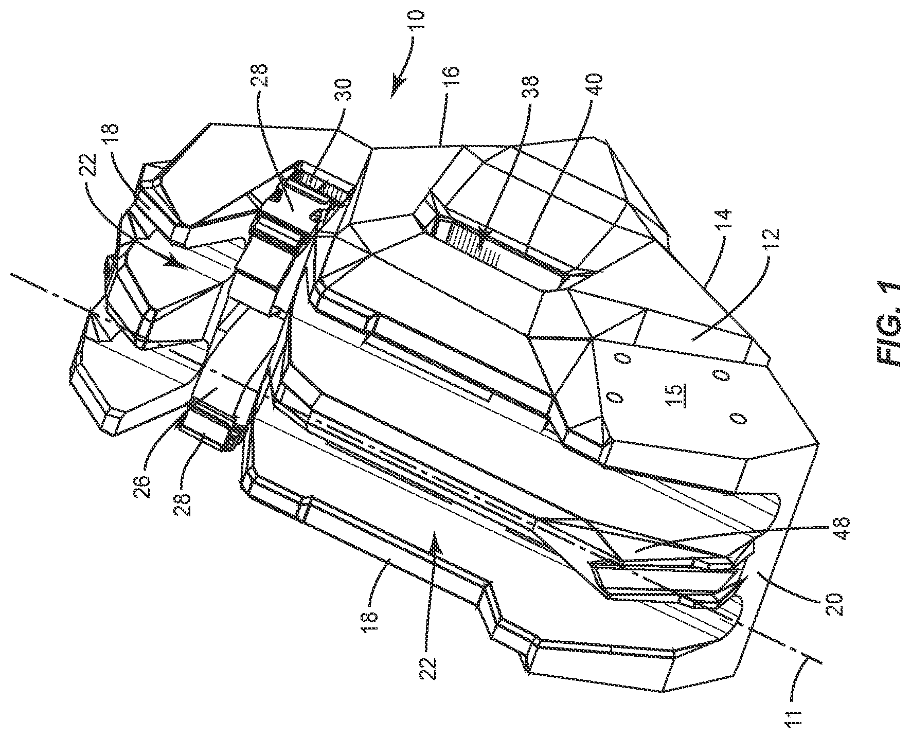 Patent US11814014 — Seat carrier for long guns — Figure 1
