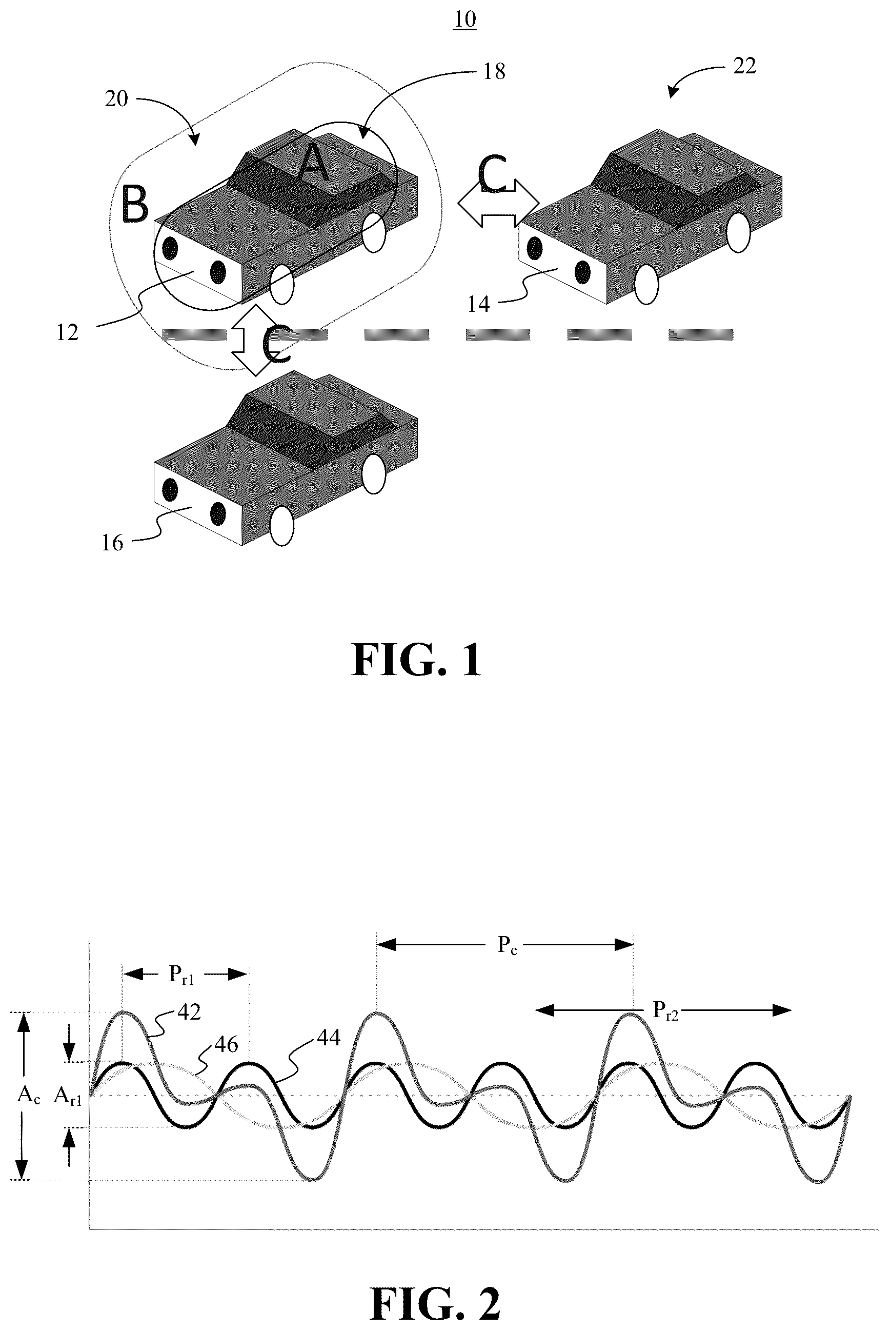 Patent US11814043 — Automotive analytics technology to provide synergistic collision safety — Figure 1