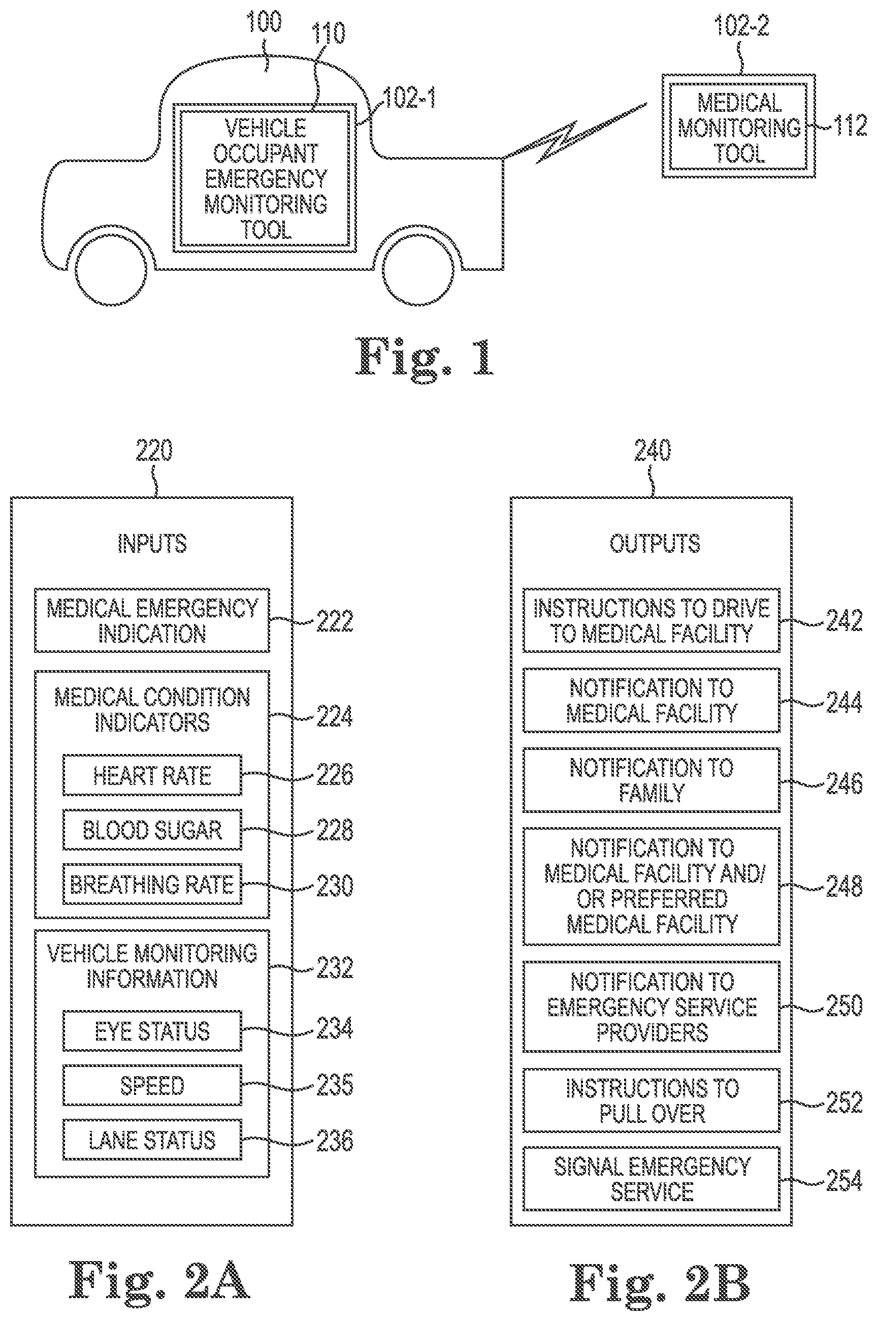 Patent US11814053 — Vehicle occupant emergency monitoring — Figure 1