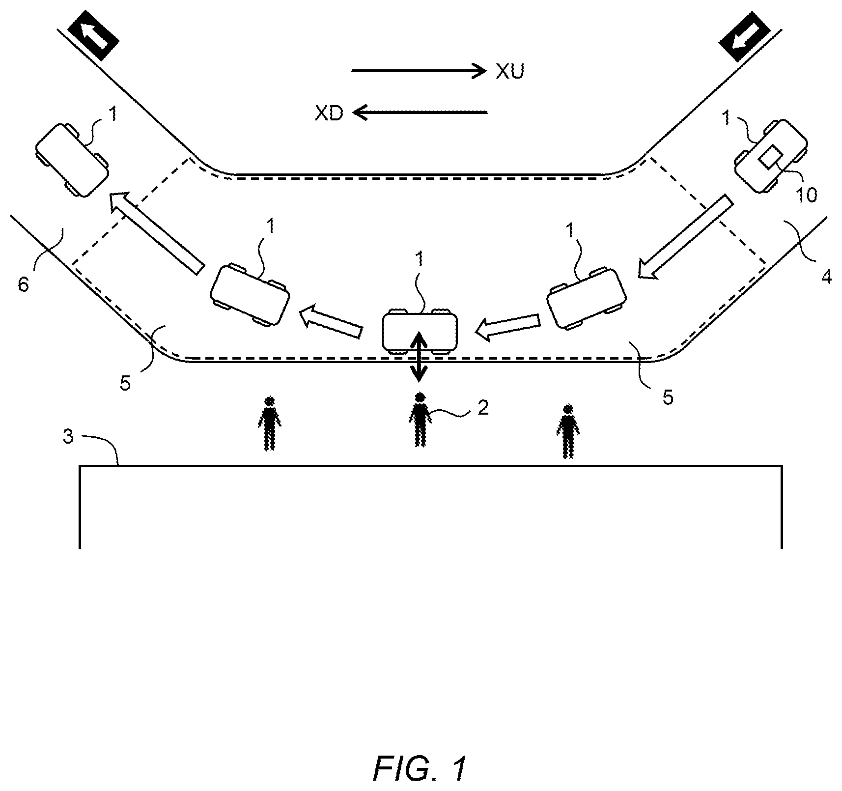 Patent US11814068 — Automated driving system — Figure 1