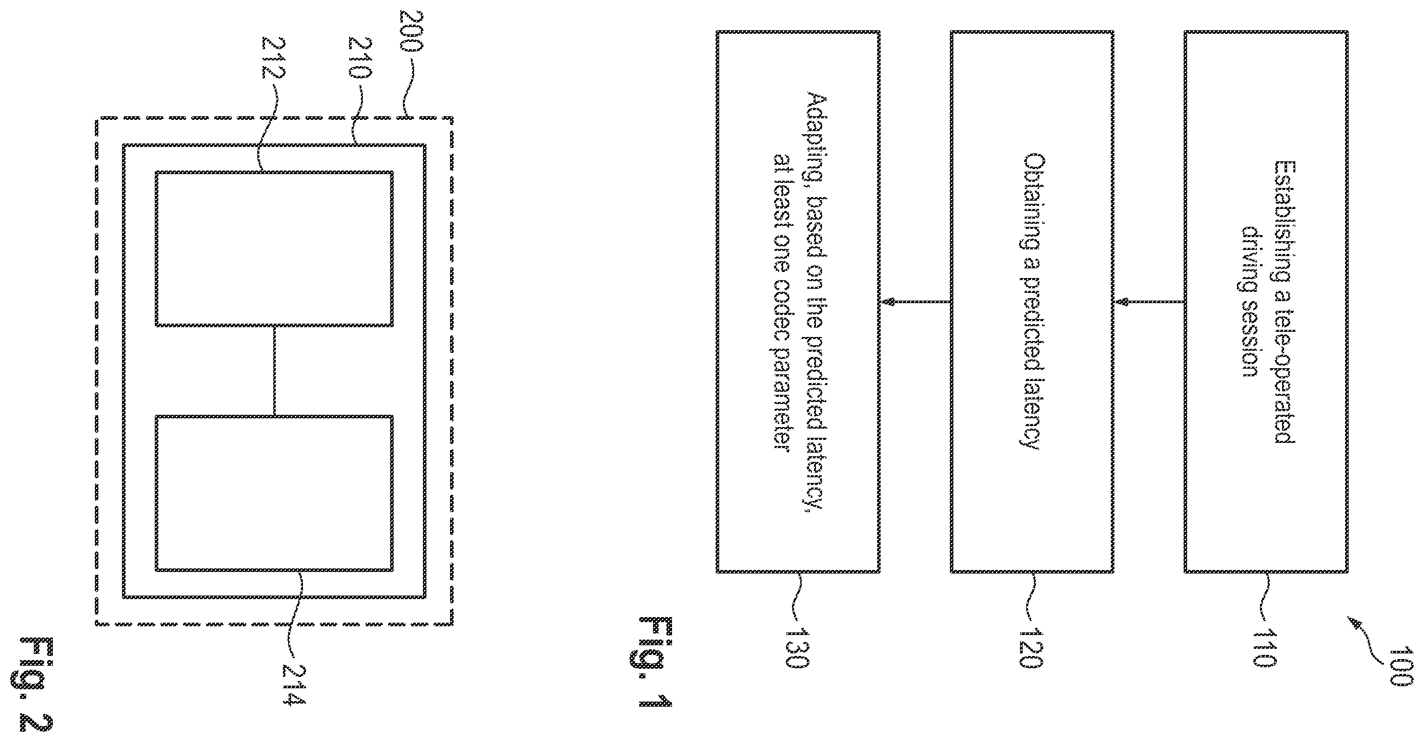 Patent US11814071 — Vehicle, apparatus for a vehicle, computer program, and method for processing information for communication in a tele-operated driving session — Figure 1