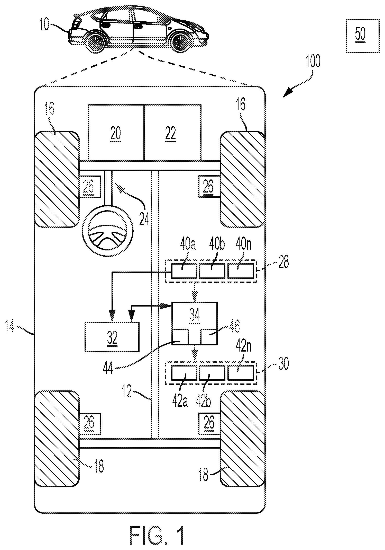 Patent US11814076 — System and method for autonomous vehicle performance grading based on human reasoning — Figure 1