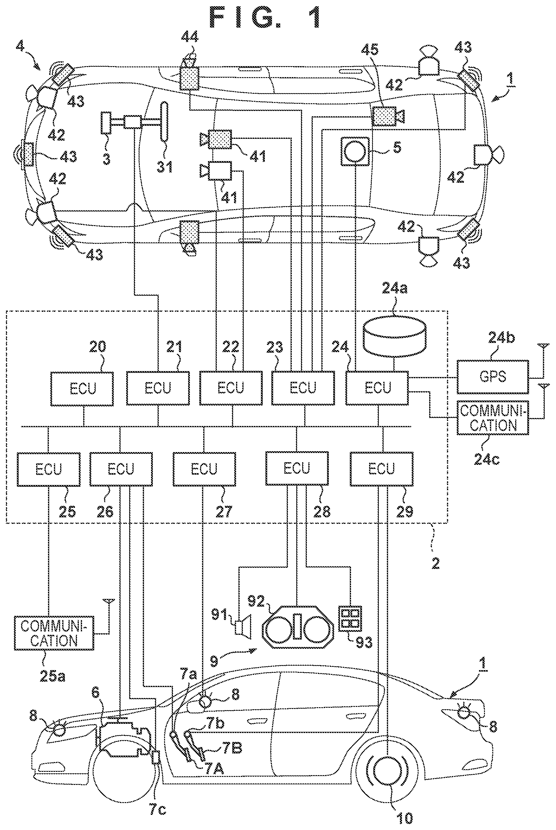 Patent US11814081 — Control system, control method, vehicle, and computer-readable storage medium — Figure 1