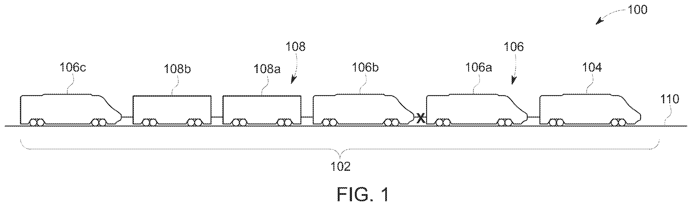 Patent US11814091 — Vehicle communication and control system — Figure 1