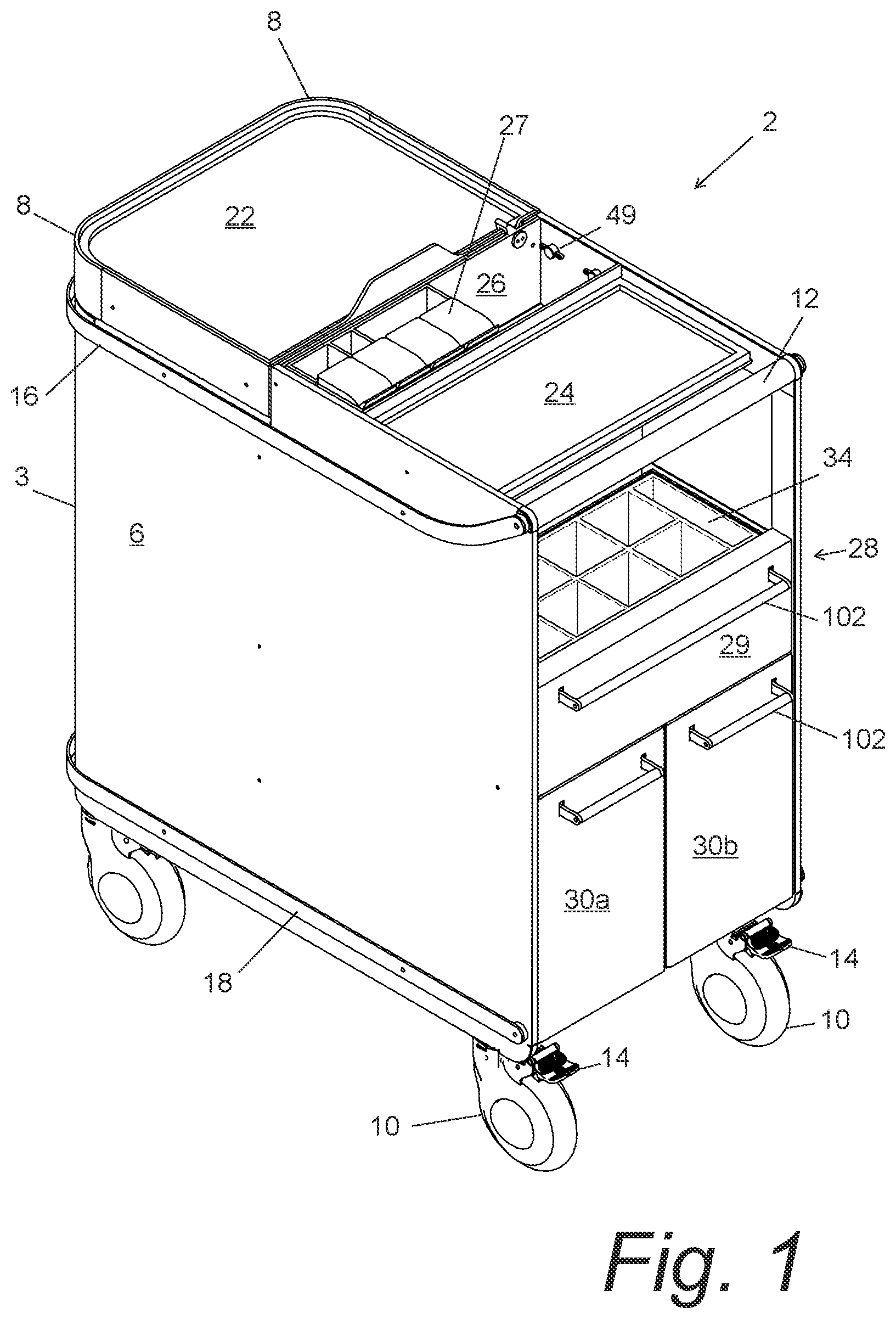 Patent US11814094 — Mobile serving device and method — Figure 1