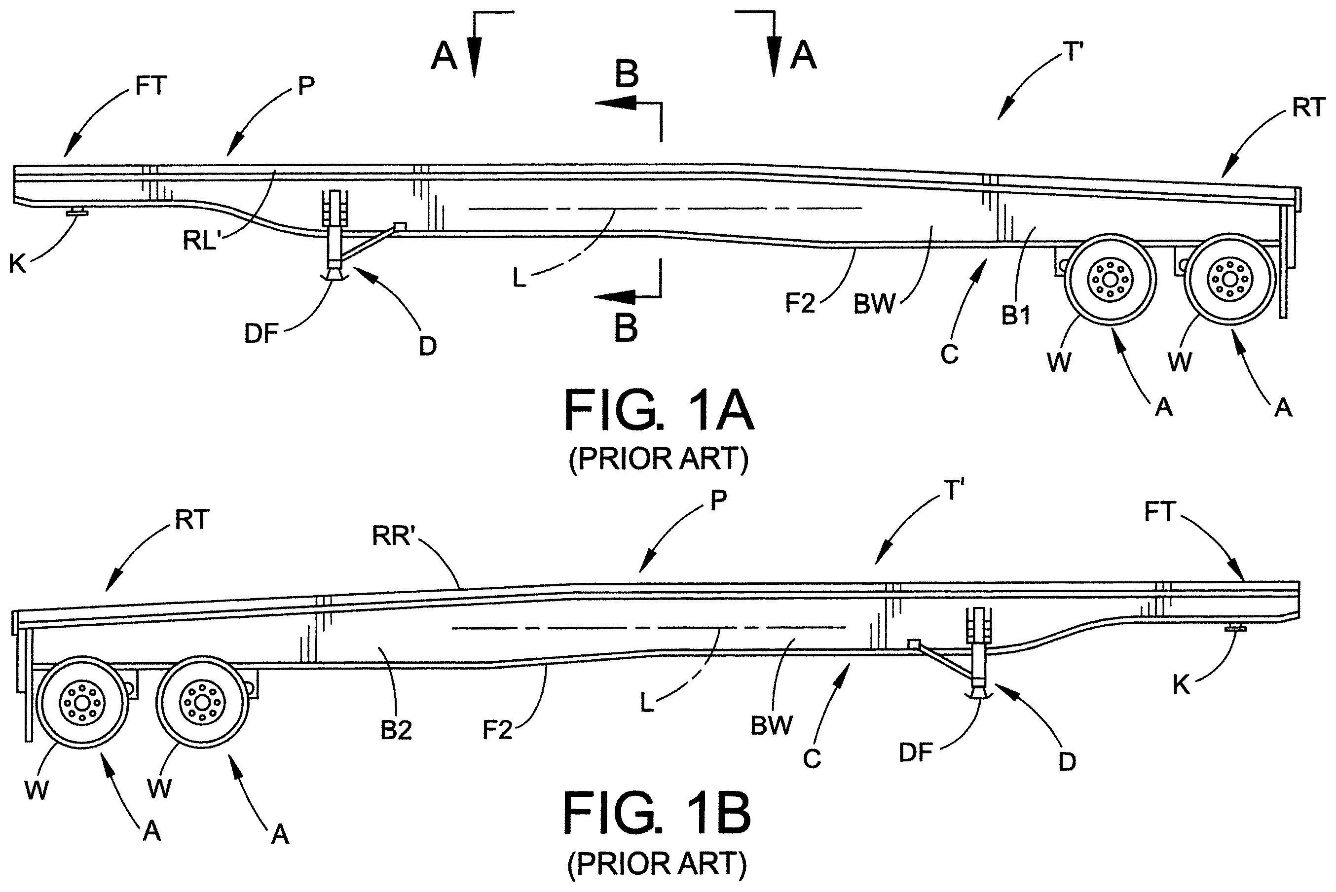 Patent US11814103 — Side rail with flat hook retaining feature — Figure 1