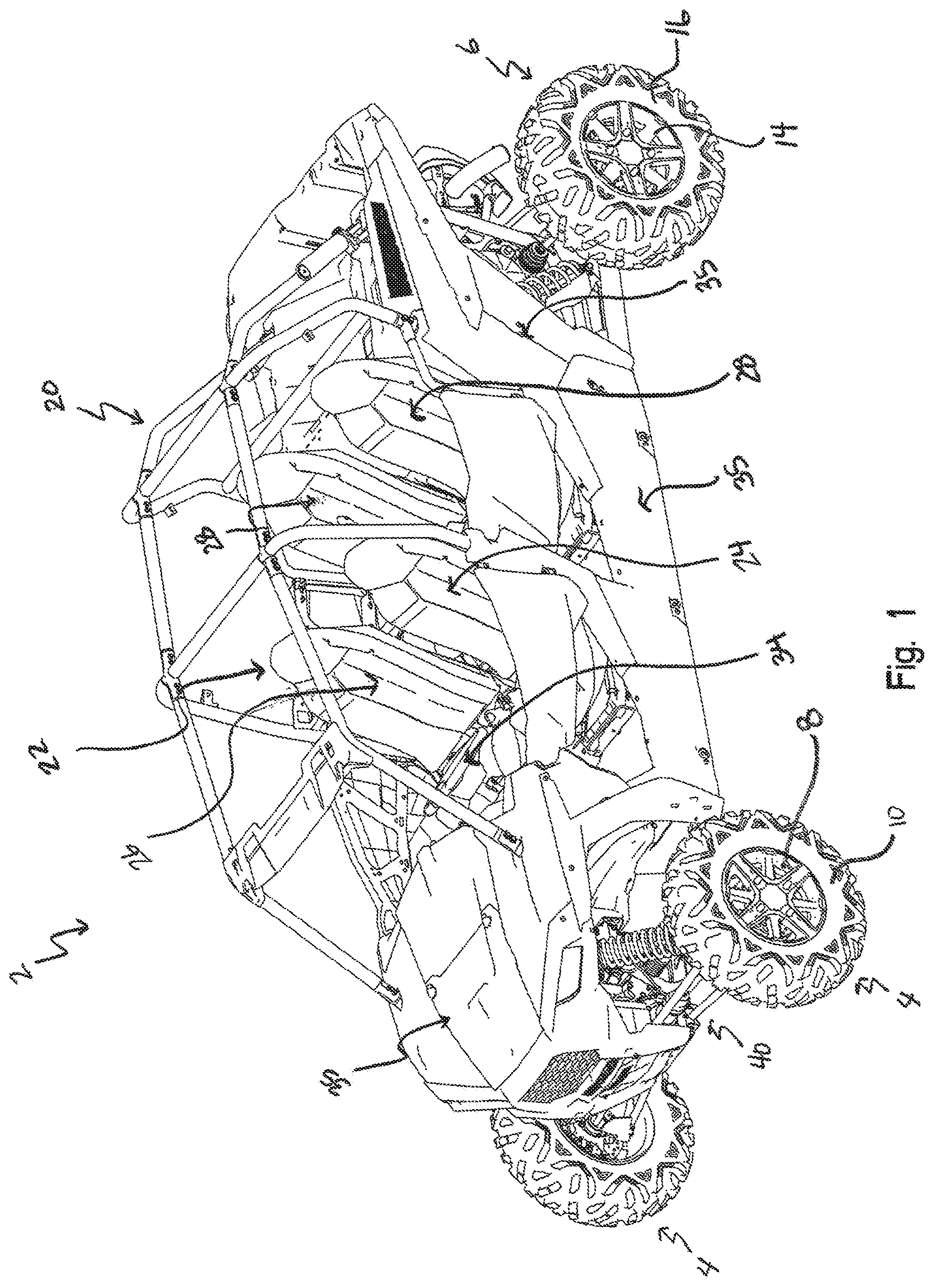 Patent US11814104 — Roll over protection system — Figure 1