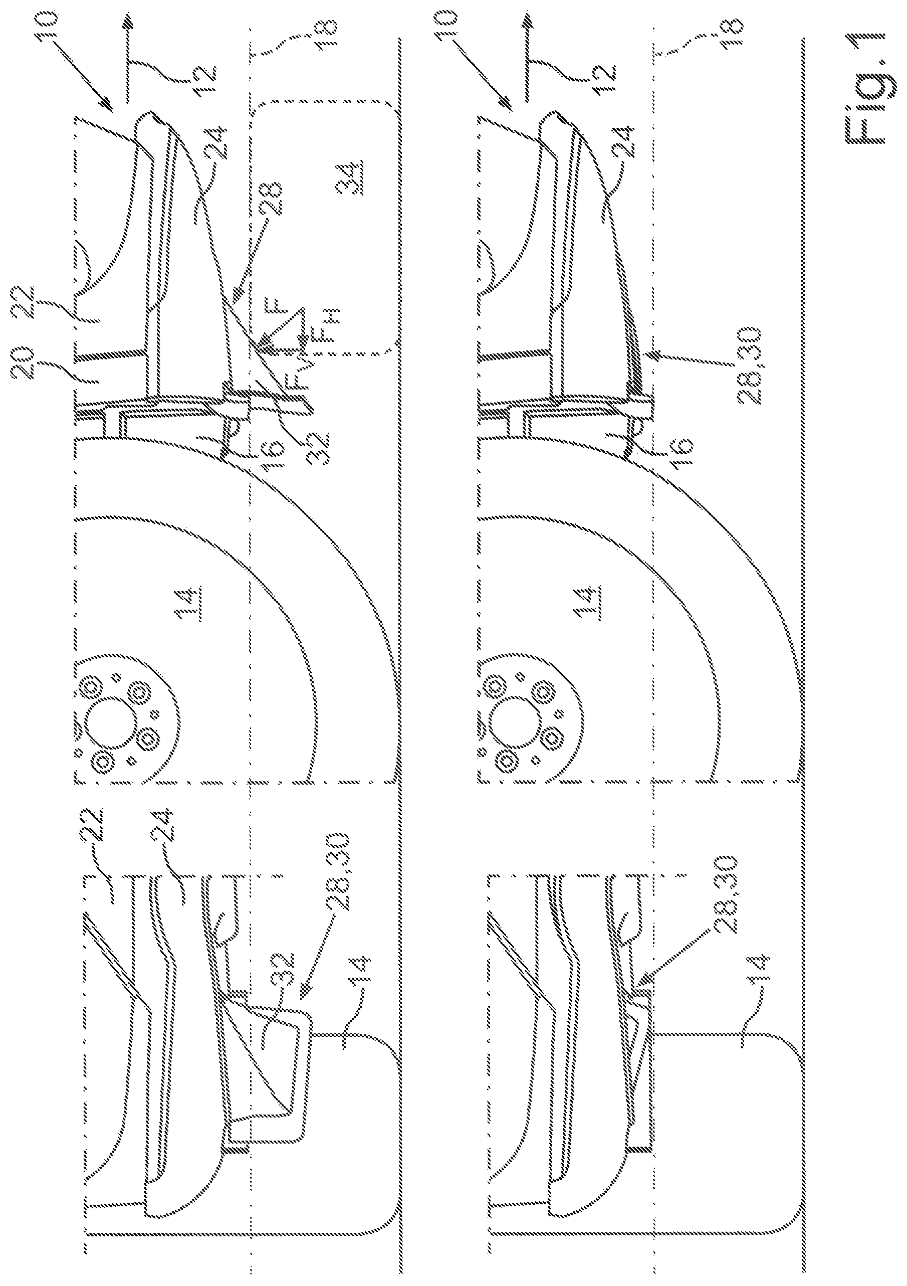 Patent US11814113 — Air deflection device in the underbody region of a motor vehicle and motor vehicle comprising such an air deflection device — Figure 1