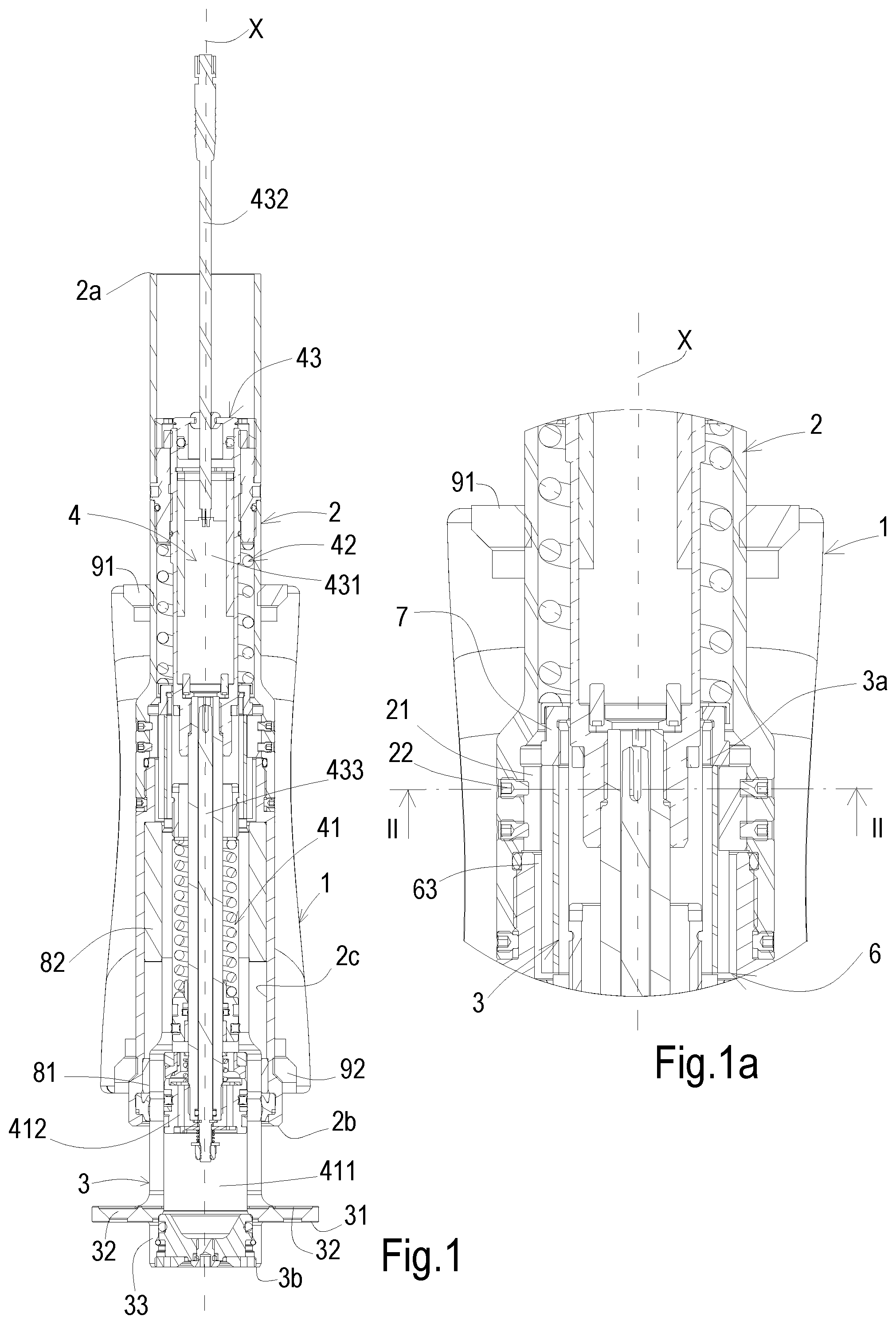 Patent US11814129 — Suspension system for arrangement within a steering head tube of a bicycle — Figure 1
