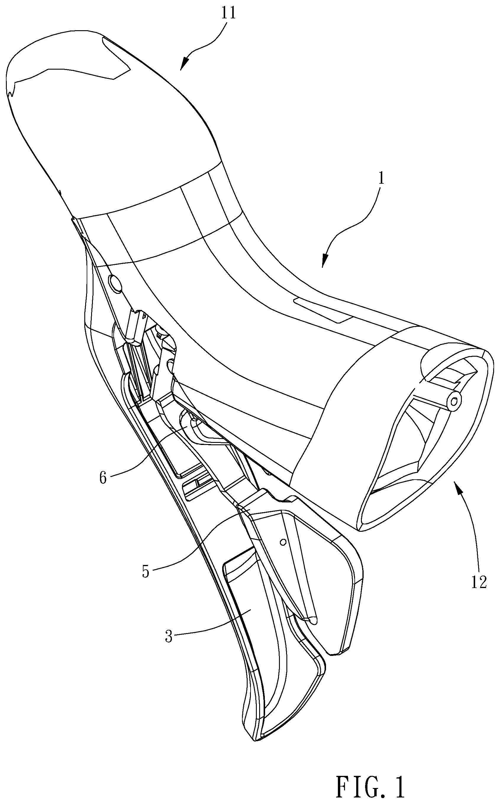 Patent US11814132 — Bicycle operating device — Figure 1