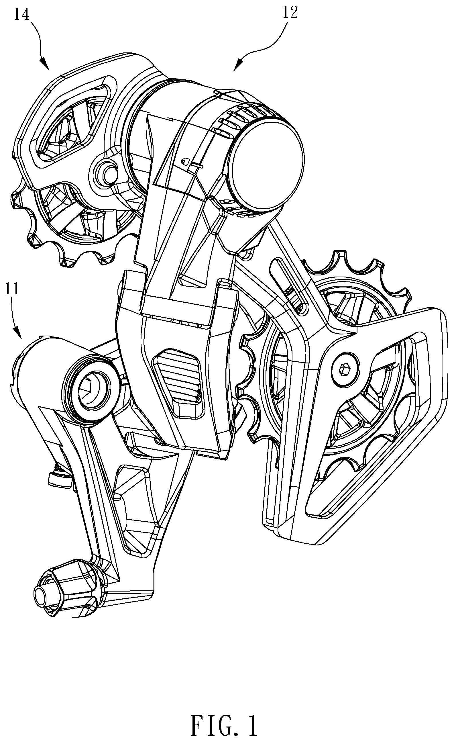 Patent US11814138 — Rear derailleur — Figure 1