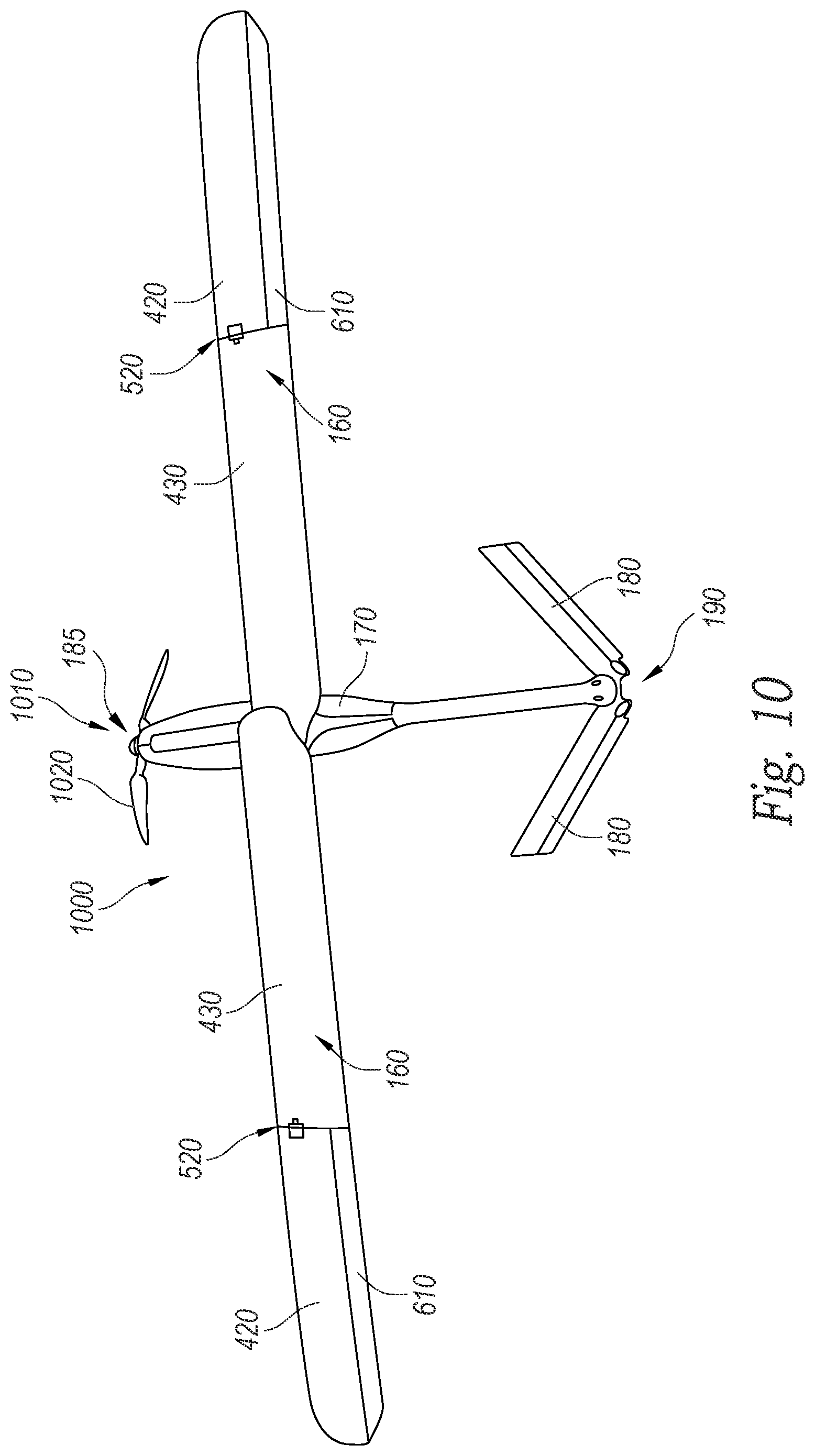 Patent US11814165 Figure 10 – Systems and methods for aerodynamic deployment of wing structures