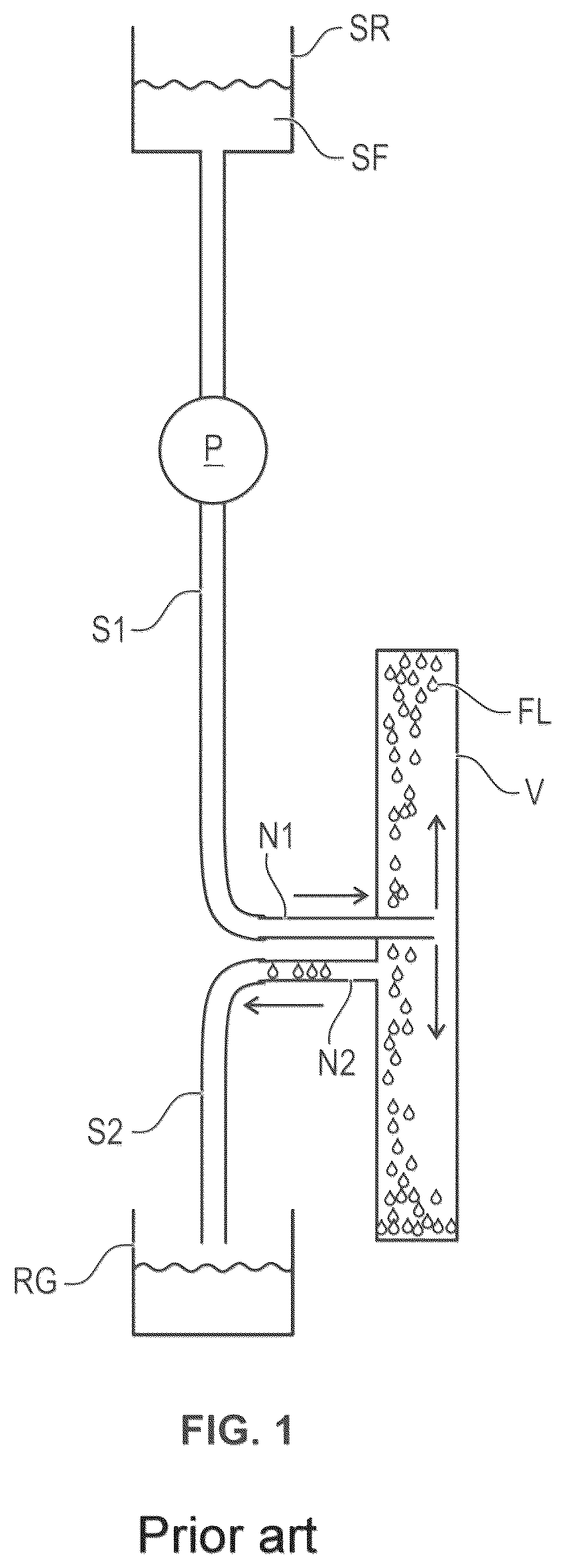 Patent US11814196 — Pressure-tight storage vessel containing a liquid — Figure 1
