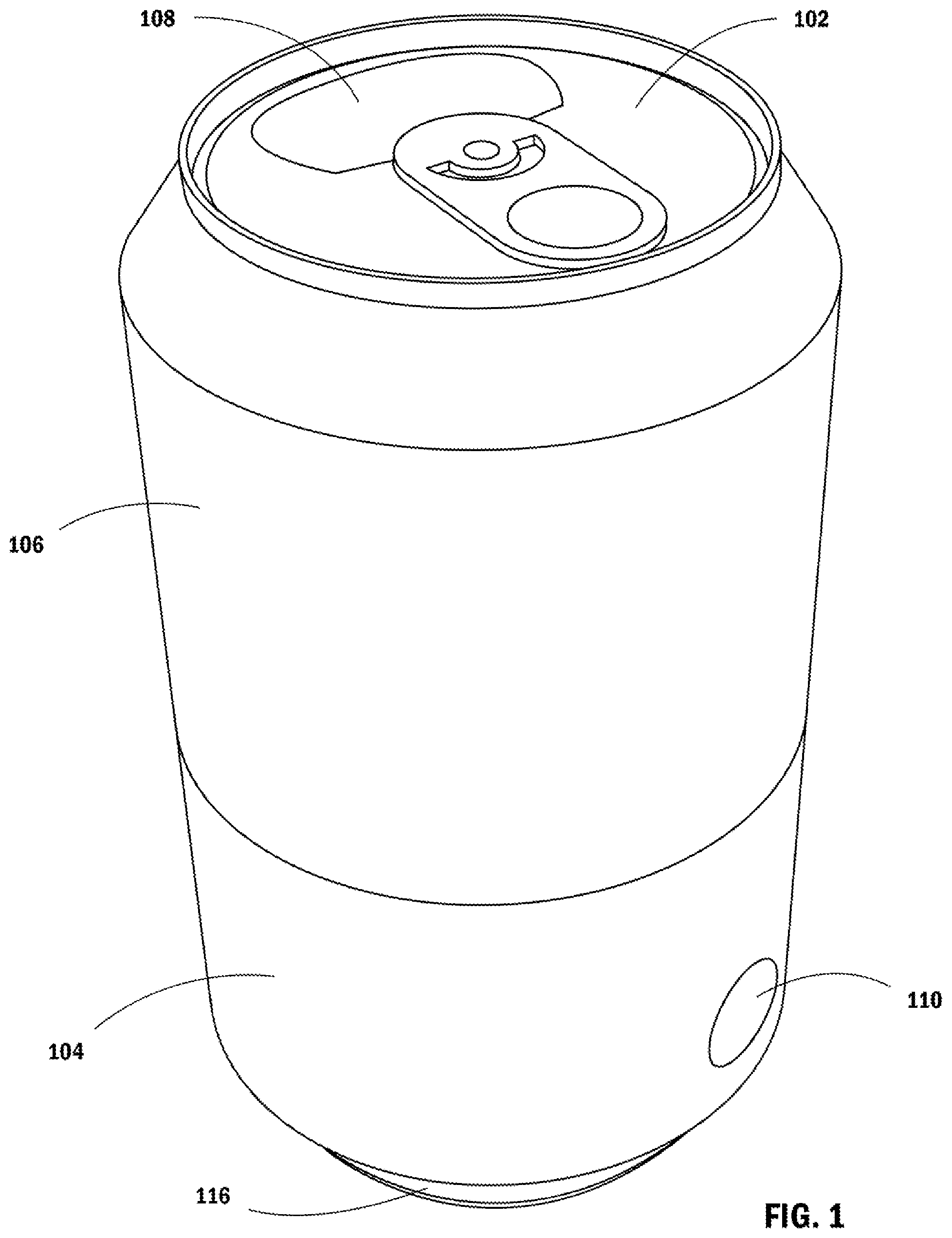 Patent US11814210 Figure 1 – Dual mouth shotgun can
