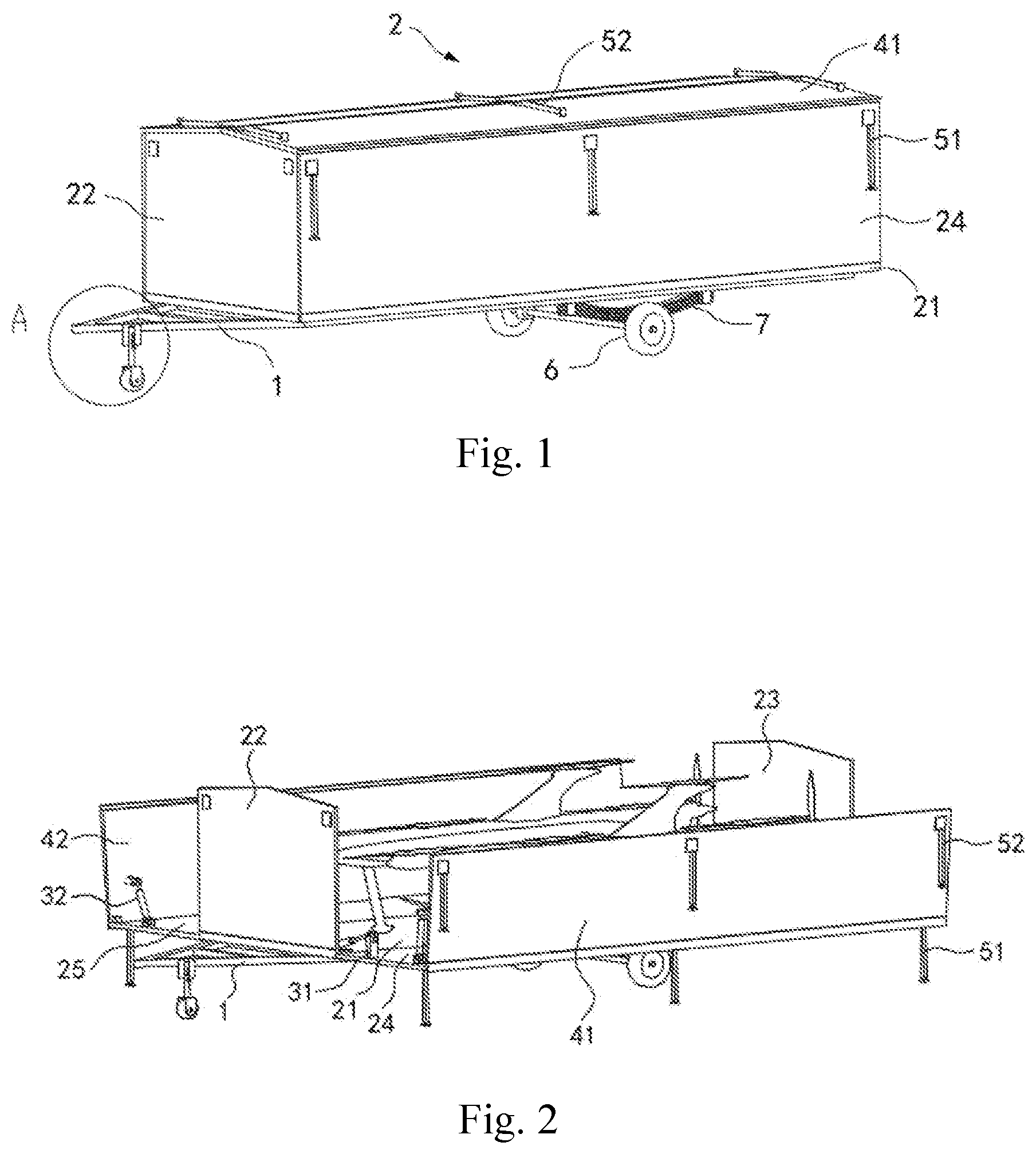Patent US11814241 — UAV transport box — Figure 1