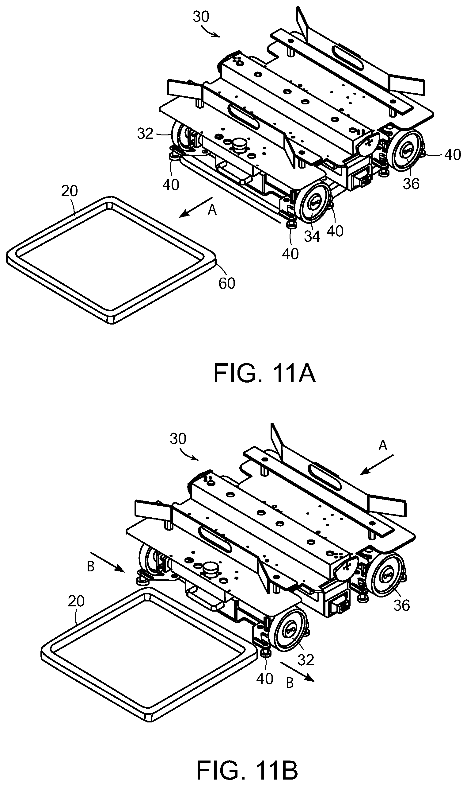 Patent US11814245 Figure 11 – Systems and methods for processing objects including mobile matrix carrier systems
